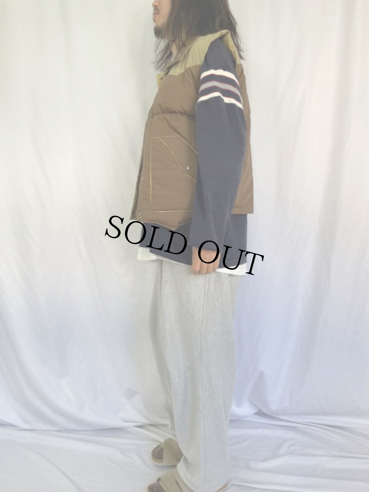 画像3: 80's Vanderbilt リバーシブル ウエスタンダウンベスト M (3)