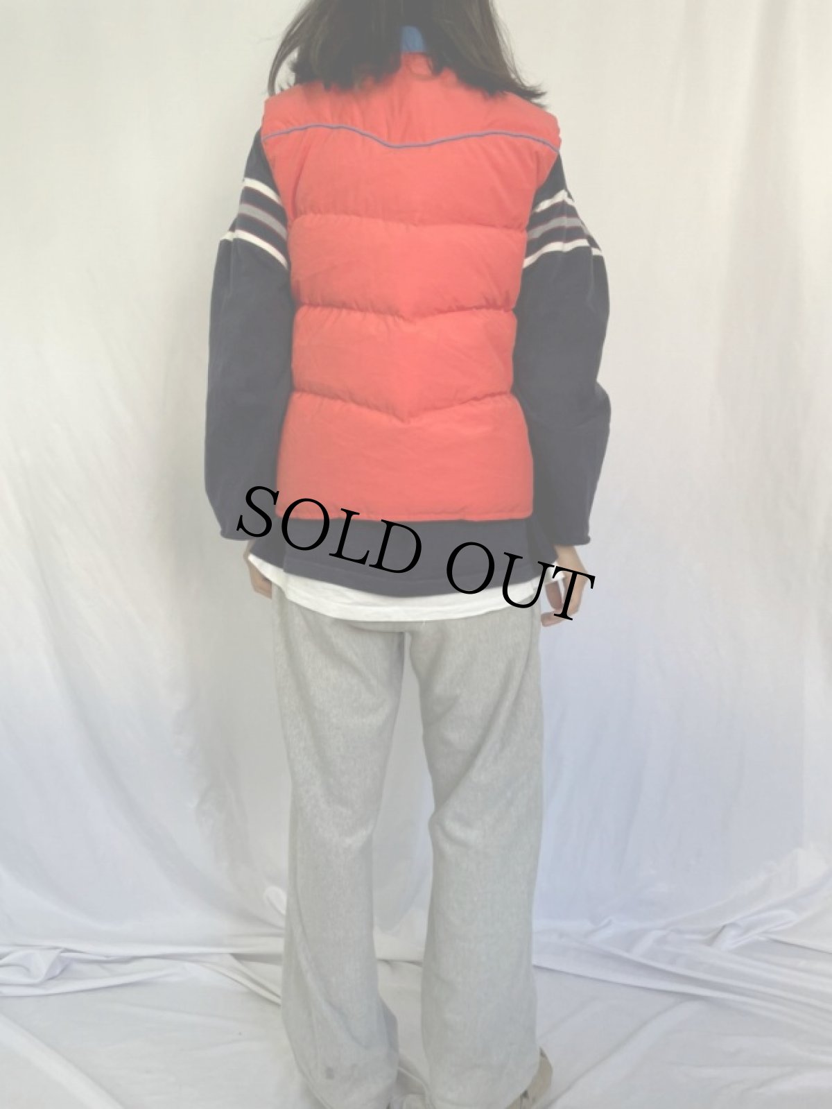 画像4: 70〜80's 1st DOWN ナイロンダウンベスト M (4)