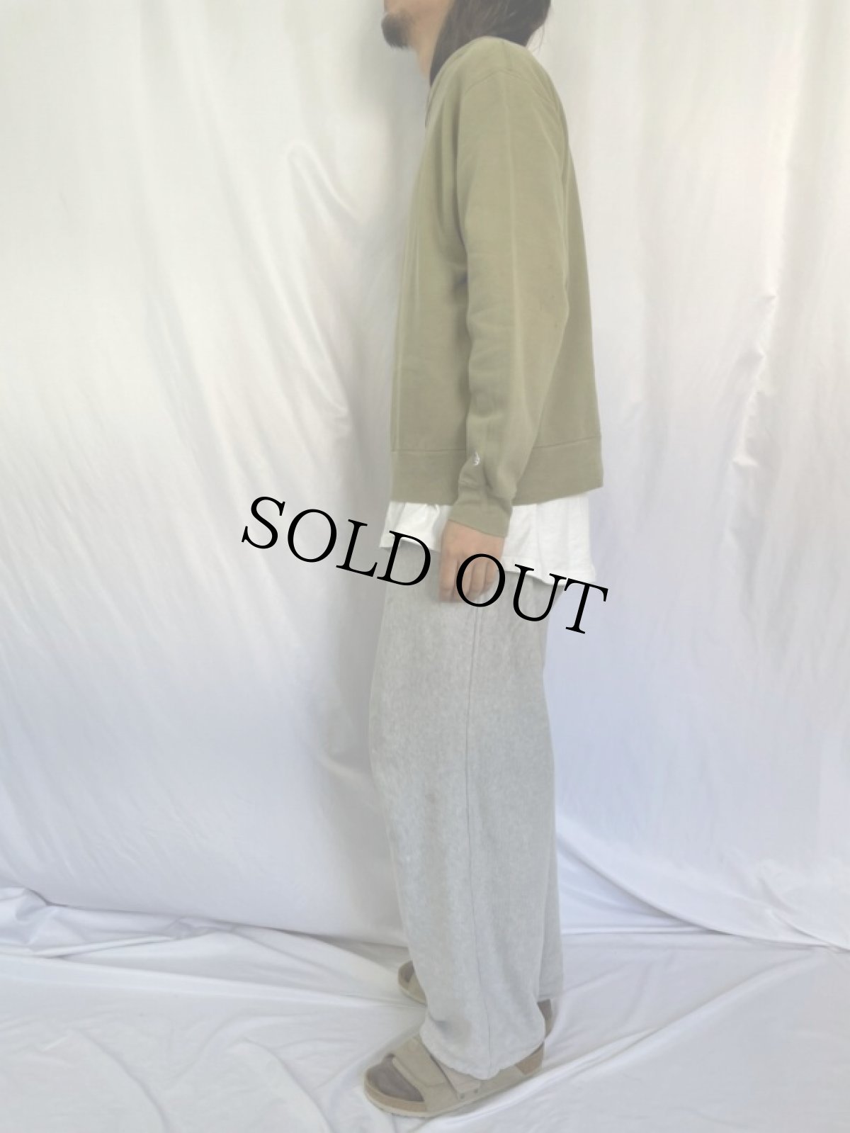 画像3: 90's Champion USA製 インサイドアウトロゴ刺繍 前V スウェット L (3)