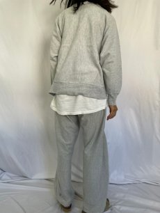 画像4: 80's Champion REVERSE WEAVE トリコタグ USA製 ロゴ刺繍スウェット L (4)