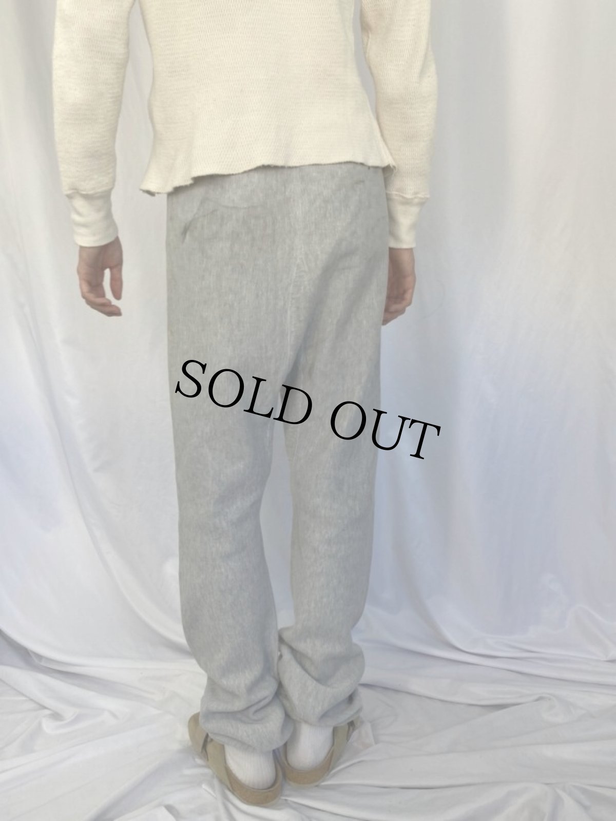 画像4: 80's Champion REVERSE WEAVE トリコタグ USA製 "CLIFFSIDE PARK TRACK" プリントスウェットパンツ L (4)