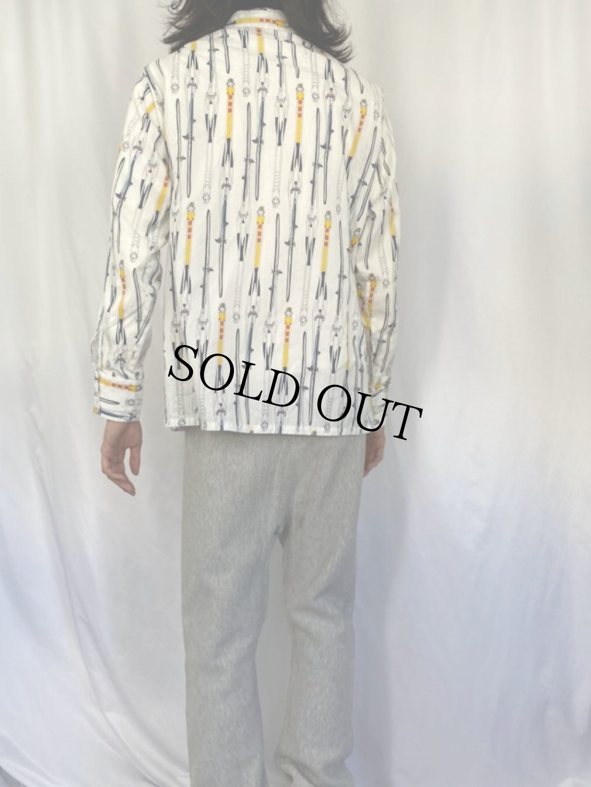 画像4: 70's 総柄 シャツ L (4)