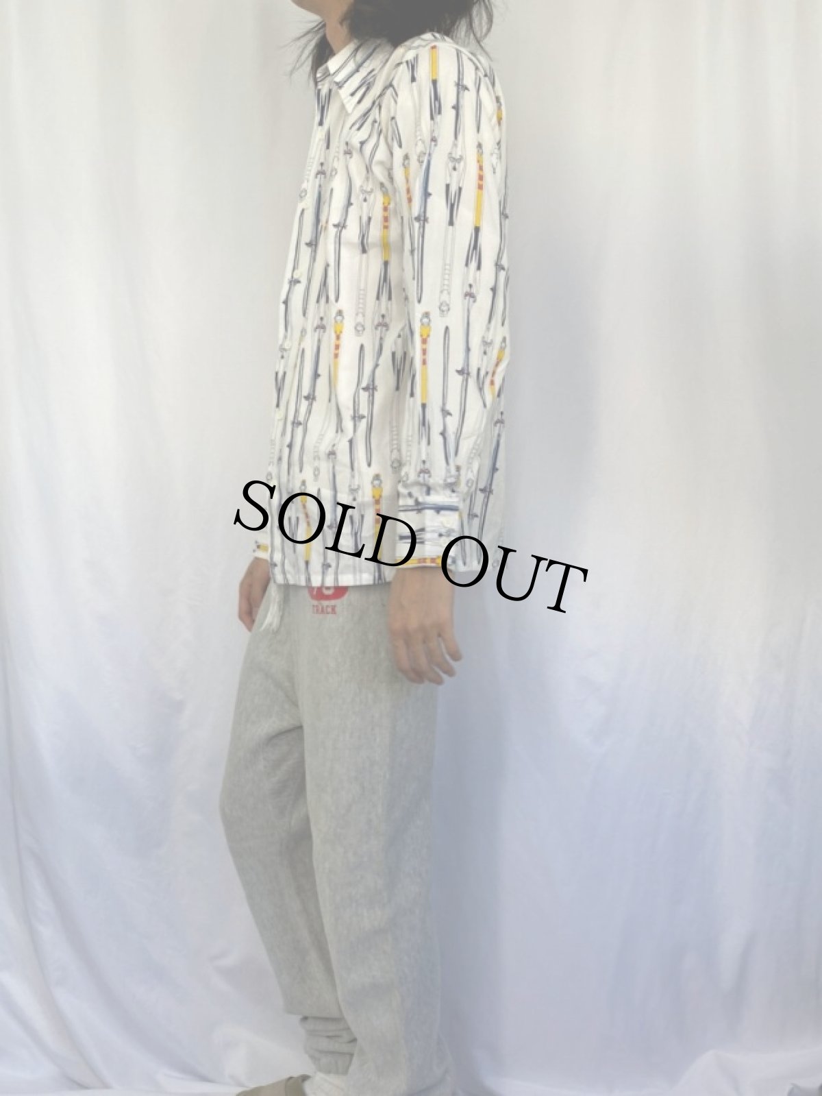 画像3: 70's 総柄 シャツ L (3)