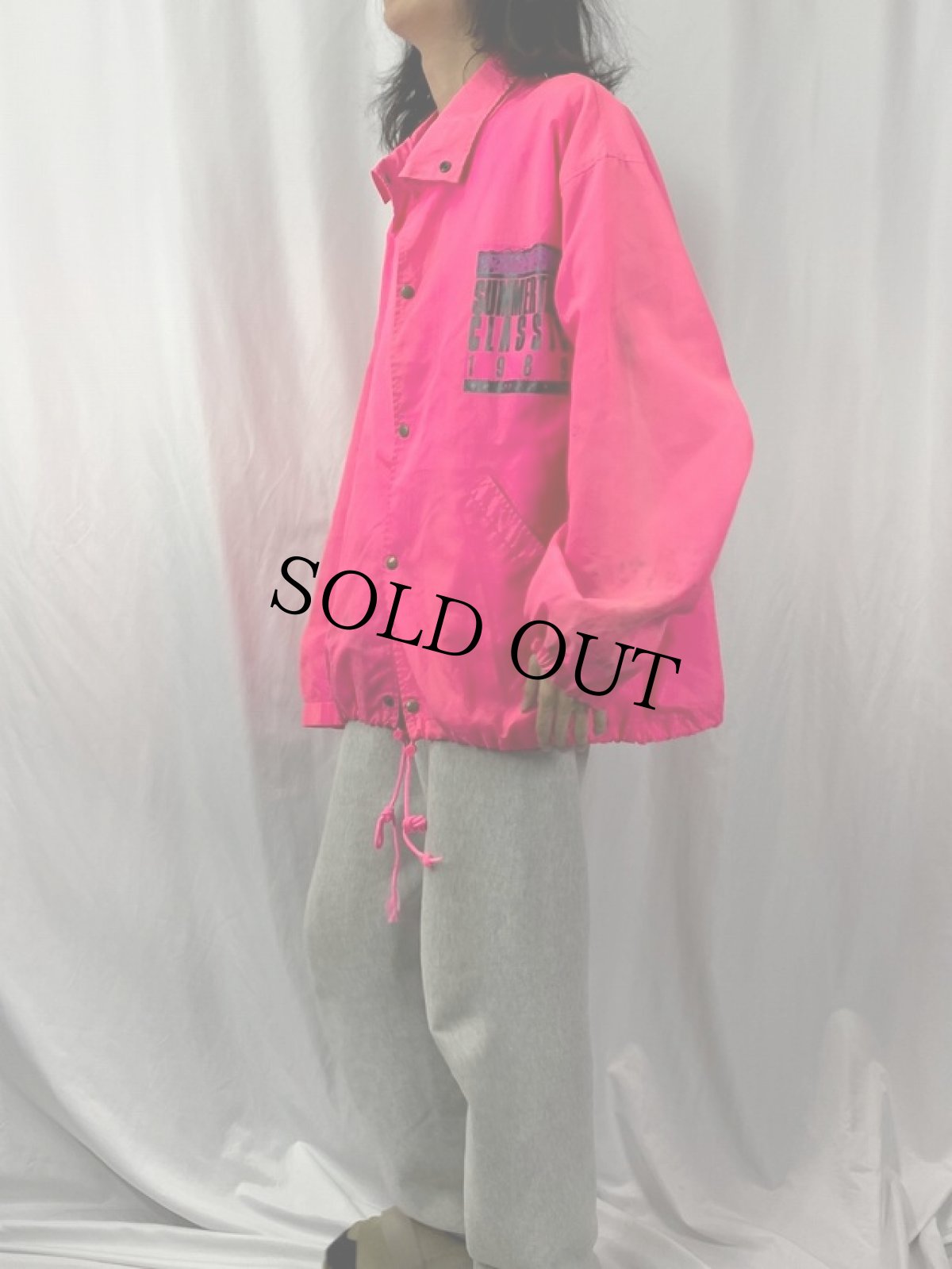 画像3: 80's O'NEILL "SUMMERTIME CLASSIC 1989" プリントコーチジャケット XL (3)