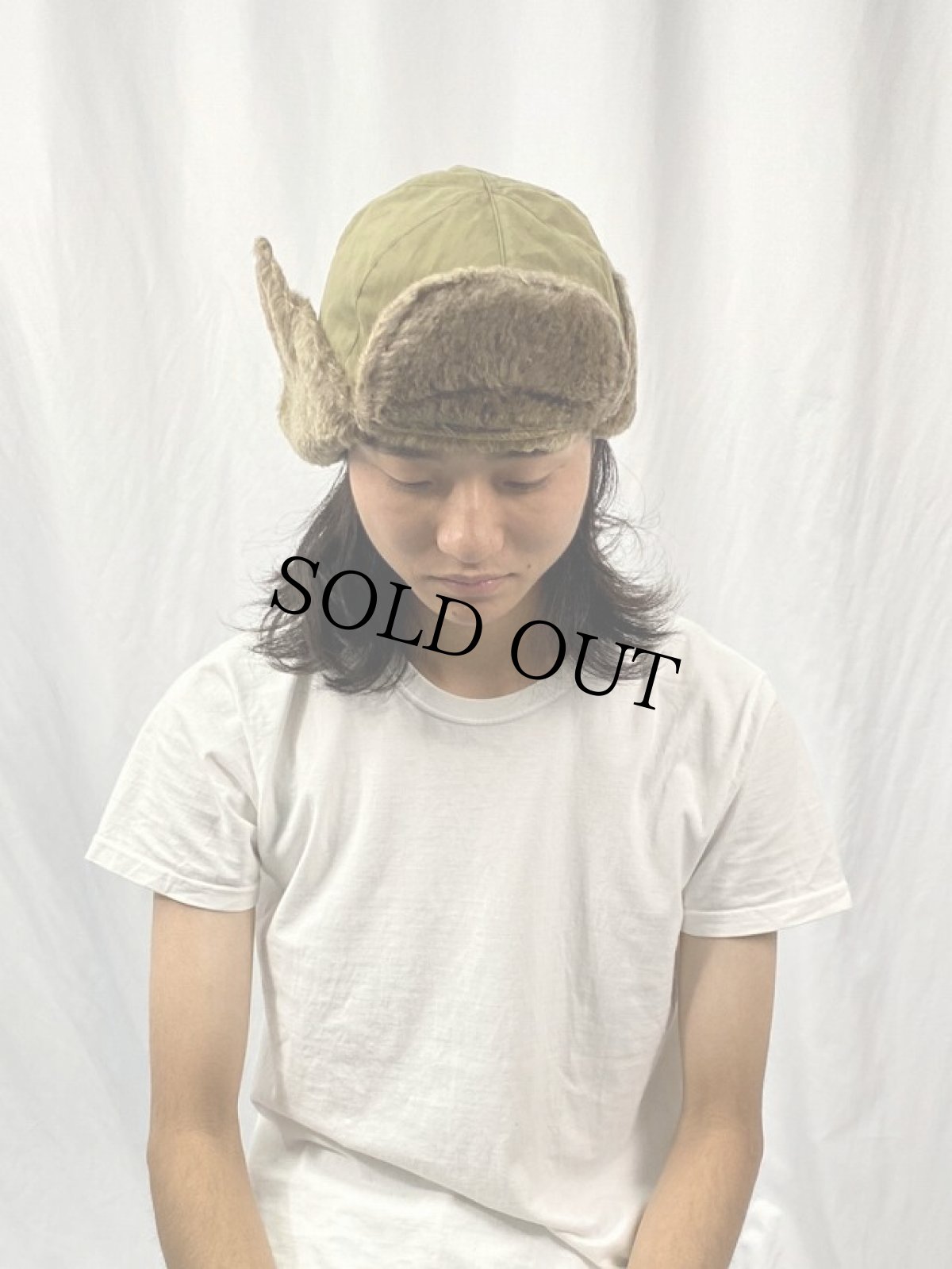 画像2: 40's〜 U.S.ARMY M-43 フィールドパイルキャップ (2)