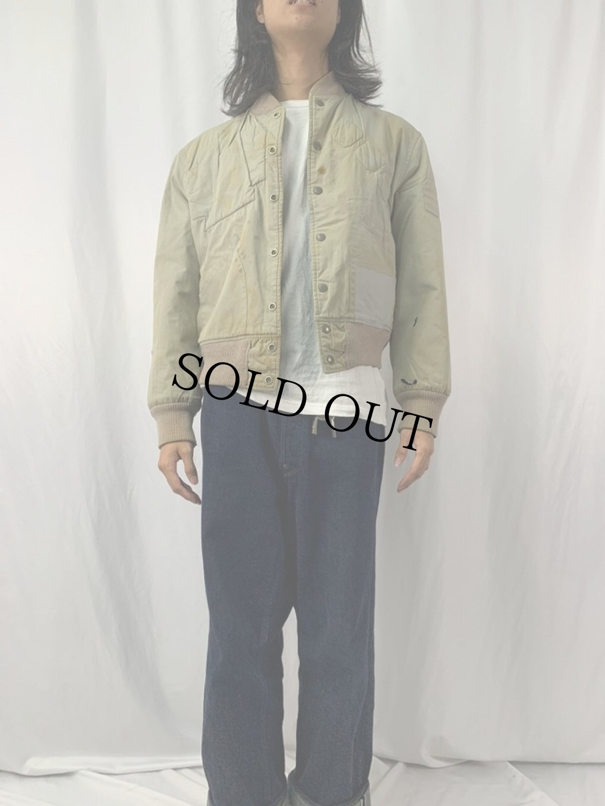 画像4: 50's〜 BUTWIN JACKET パッチ付き リバーシブルスタジャン SIZE44 (4)