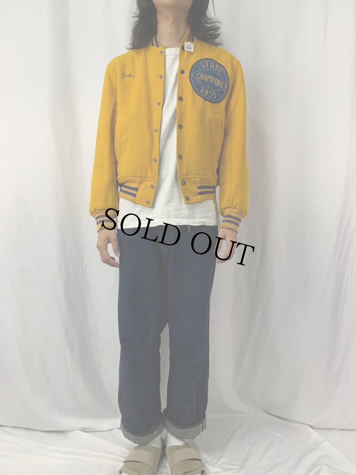 画像4: 50's パッチ付き リバーシブルスタジャン (4)