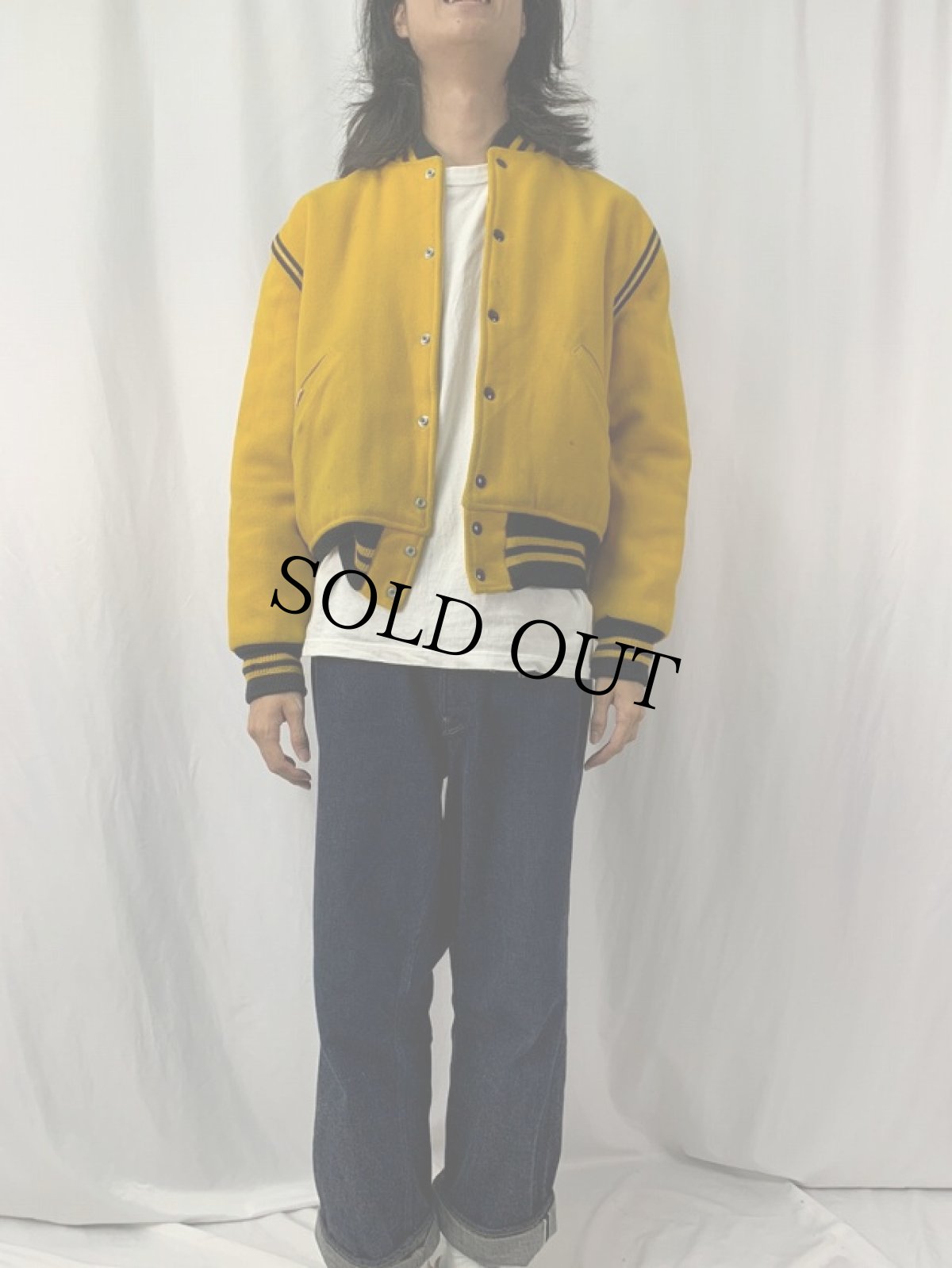 画像2: 60's〜 THE STANDARD PENNANT CO. ウールスタジャン (2)