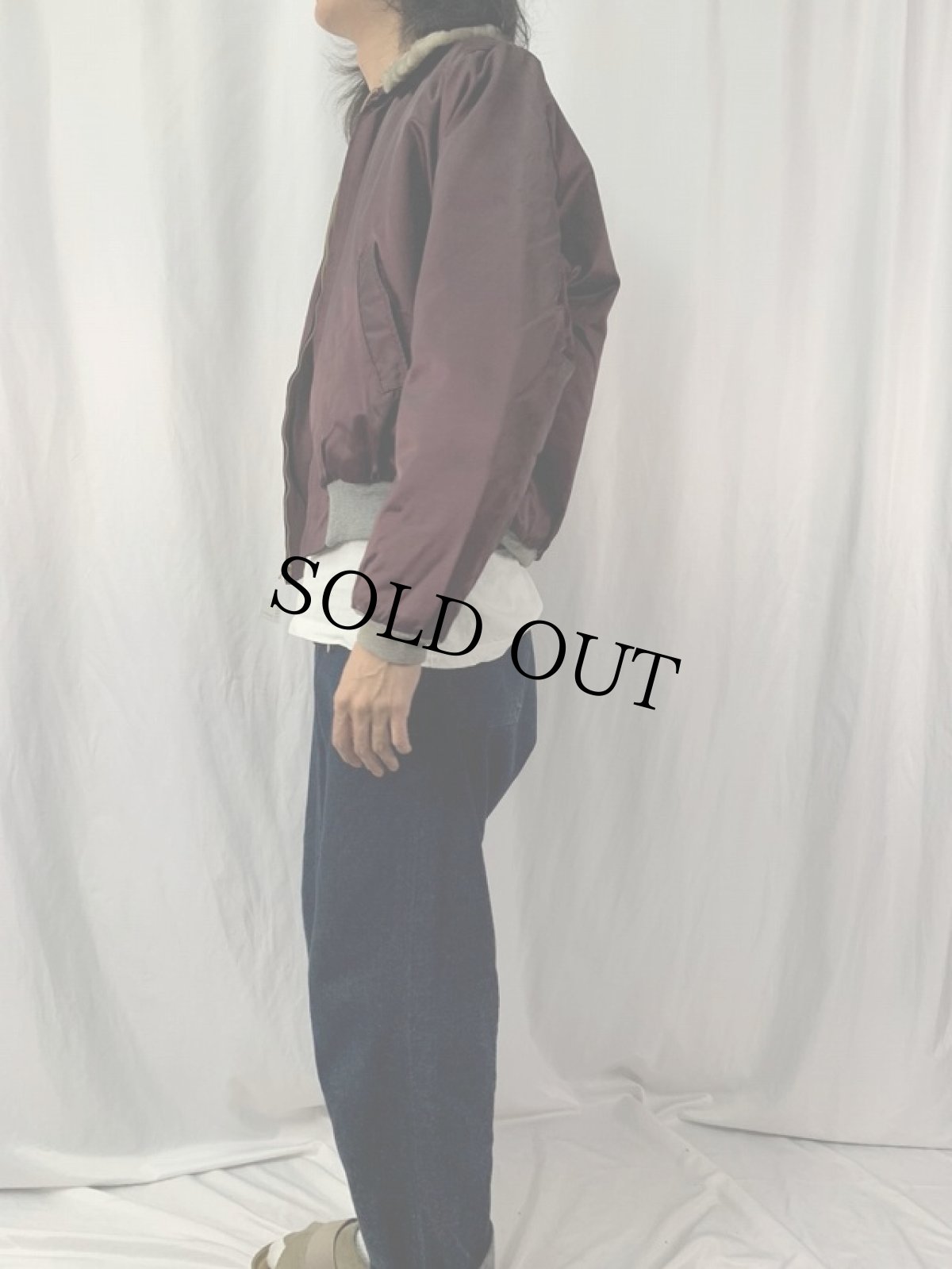 画像3: 50's Penney's キルティングライナー ボアジップジャケット (3)