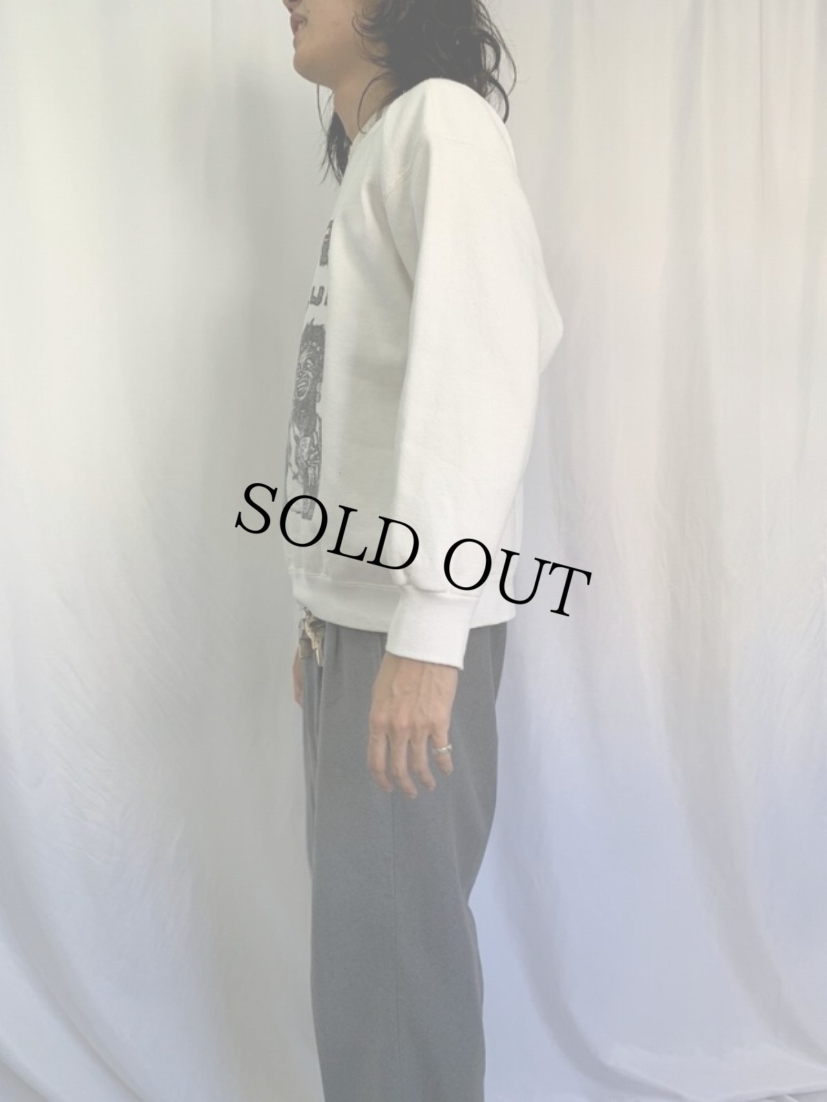 画像3: 80's FLESH EATERS USA製 "THE GUN CLUB" パンクロックバンド プリントスウェット XL (3)