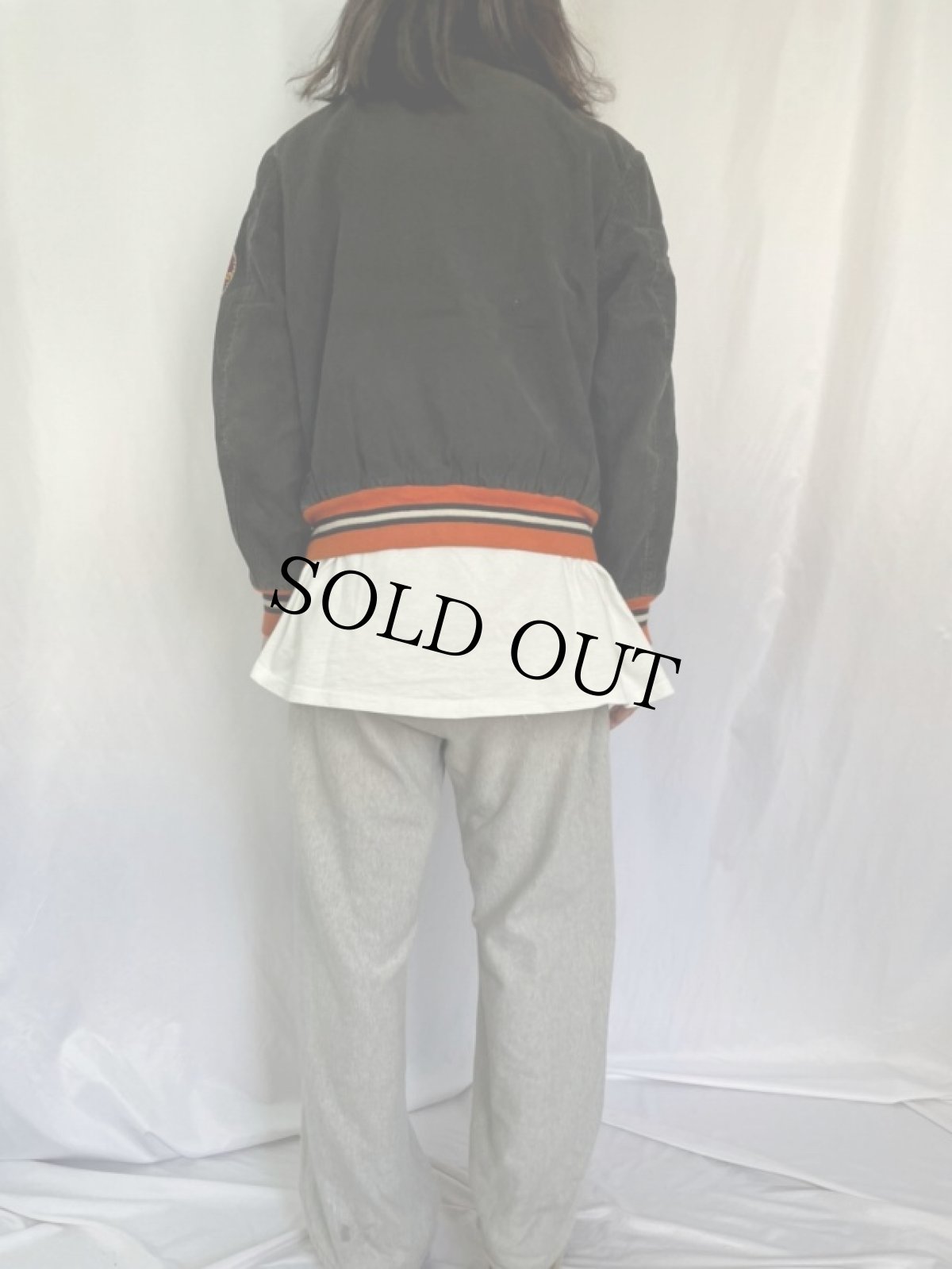 画像4: 80's "STEEL CITY TOURNAMENT" 刺繍×ワッペン付き 襟付き コーデュロイスタジャン (4)