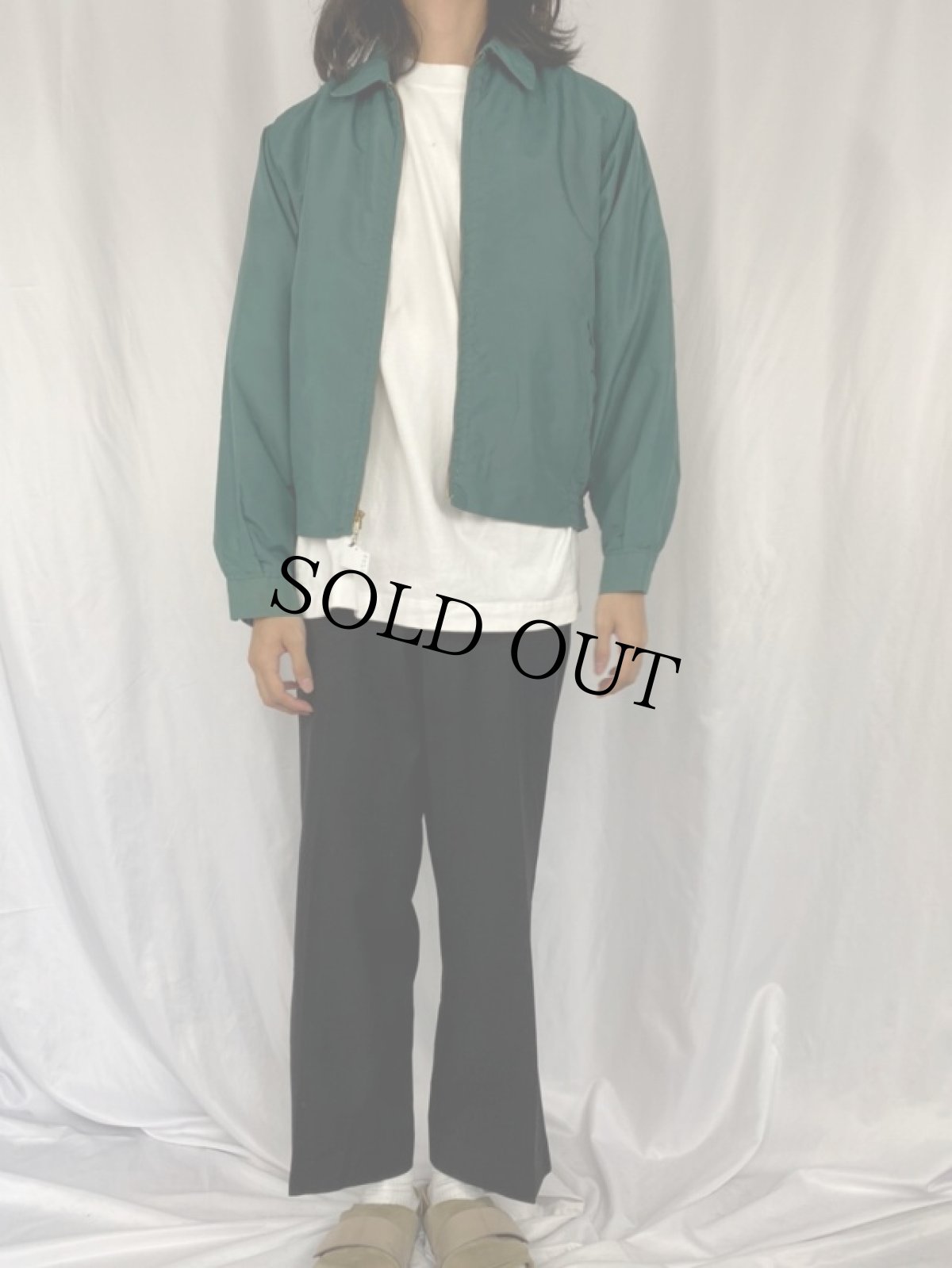 画像2: 60's McGREGOR USA製 "NYLON ANTI-FREEZE" ボアライナー ナイロンスイングトップ SIZE40 (2)