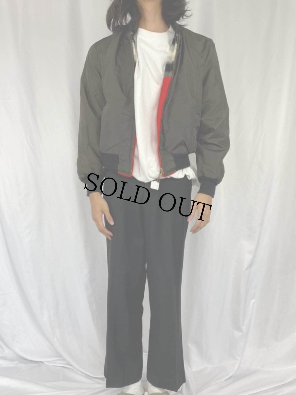 画像5: 60's ボーダー柄 フリース×ナイロン リバーシブルジャケット (5)