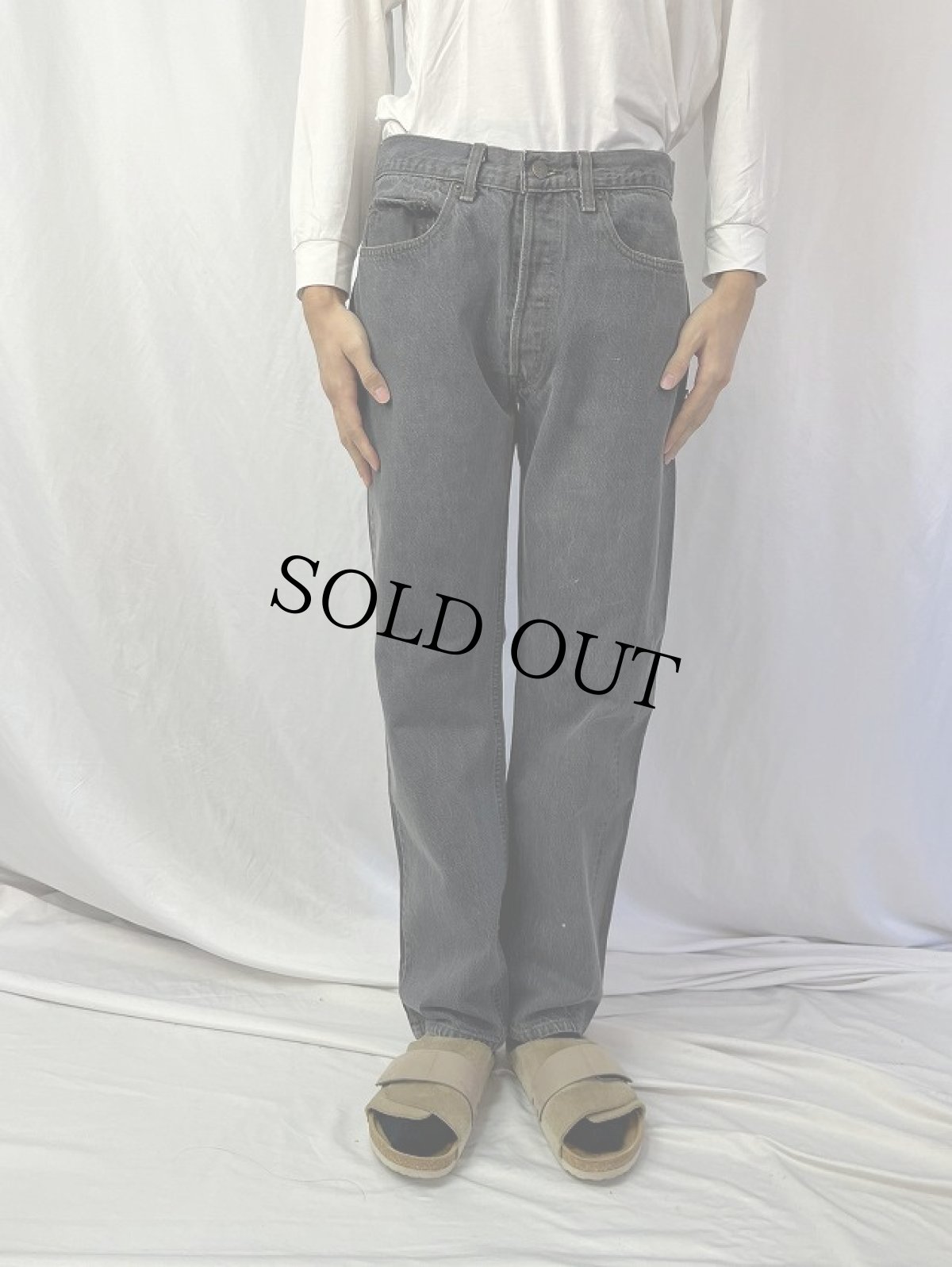 画像2: 90's Levi's 501 USA製 デニムパンツ W31 (2)