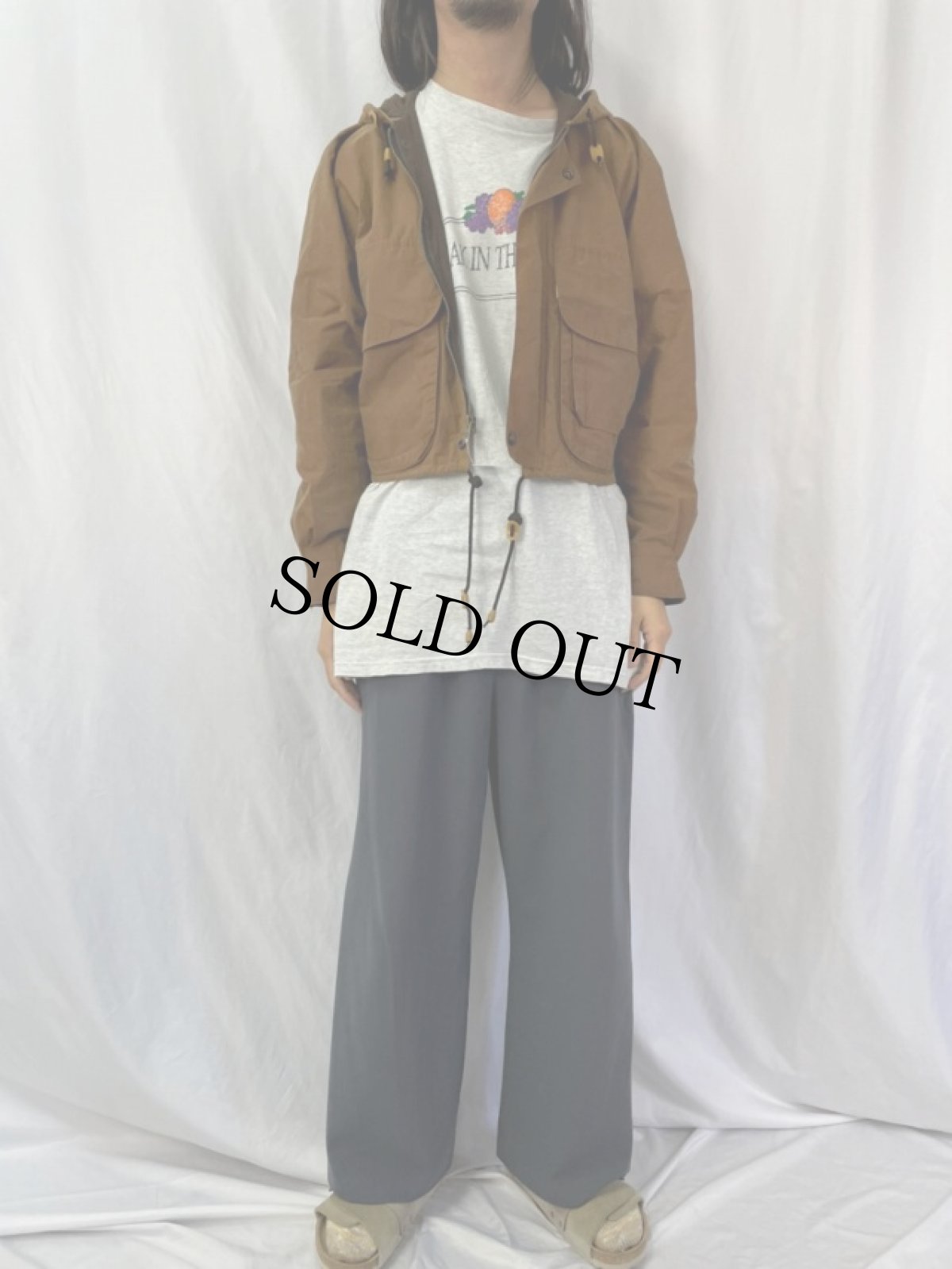 画像2: KAKADU AUSTRALIA製 オイルドフードジャケット S (2)