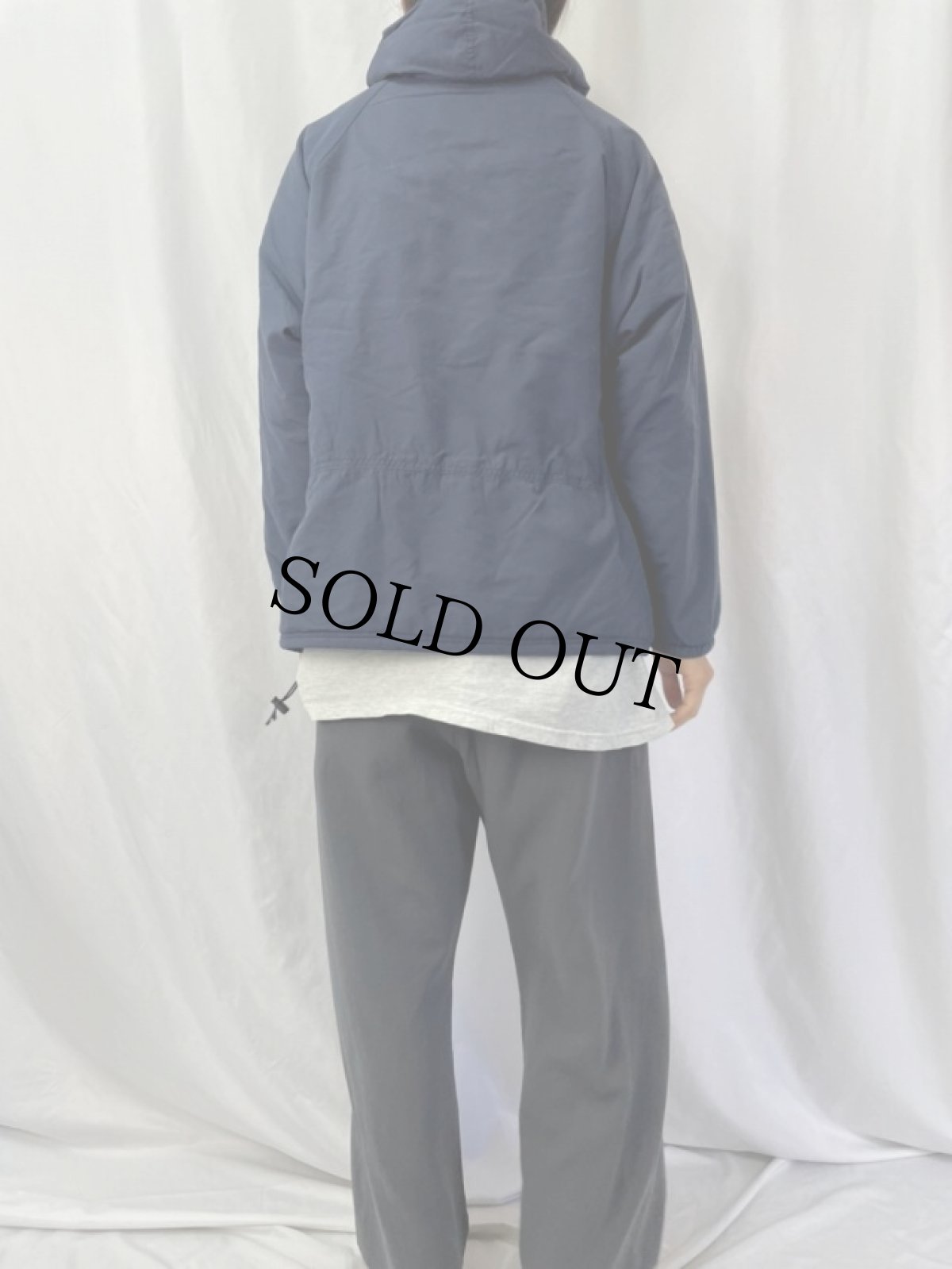 画像4: 90's L.L.Bean USA製 中綿入り ナイロンアノラックパーカー L (4)