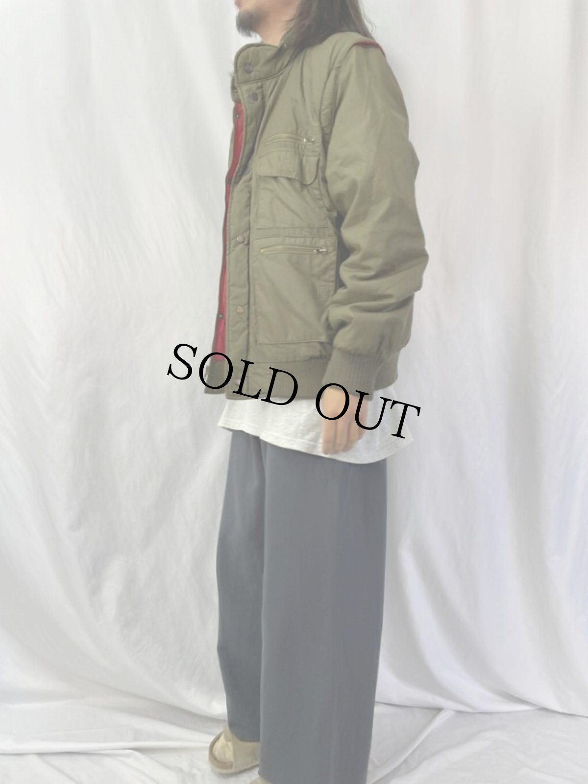 画像3: 80's Chess King 中綿入り ドッキングジャケット (3)