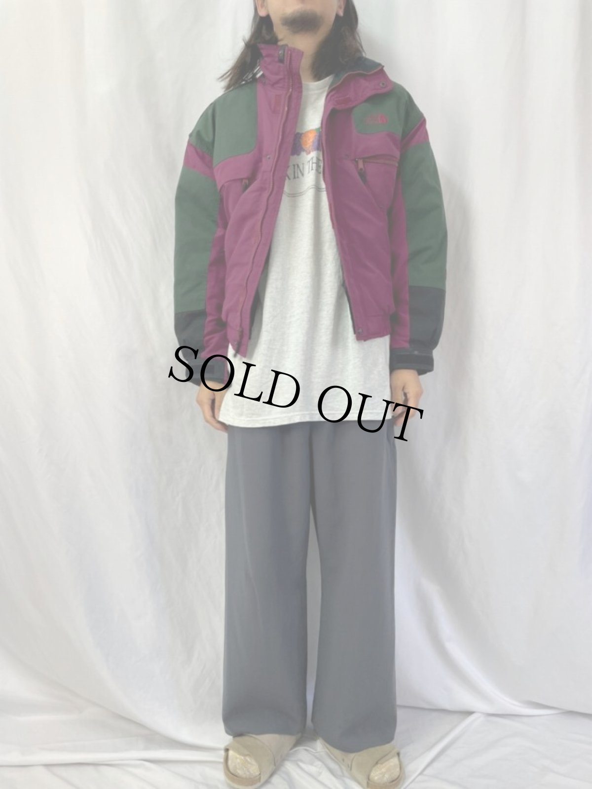 画像2: 90's THE NORTH FACE "EXTREME GEAR" ナイロンダウンジャケット (2)