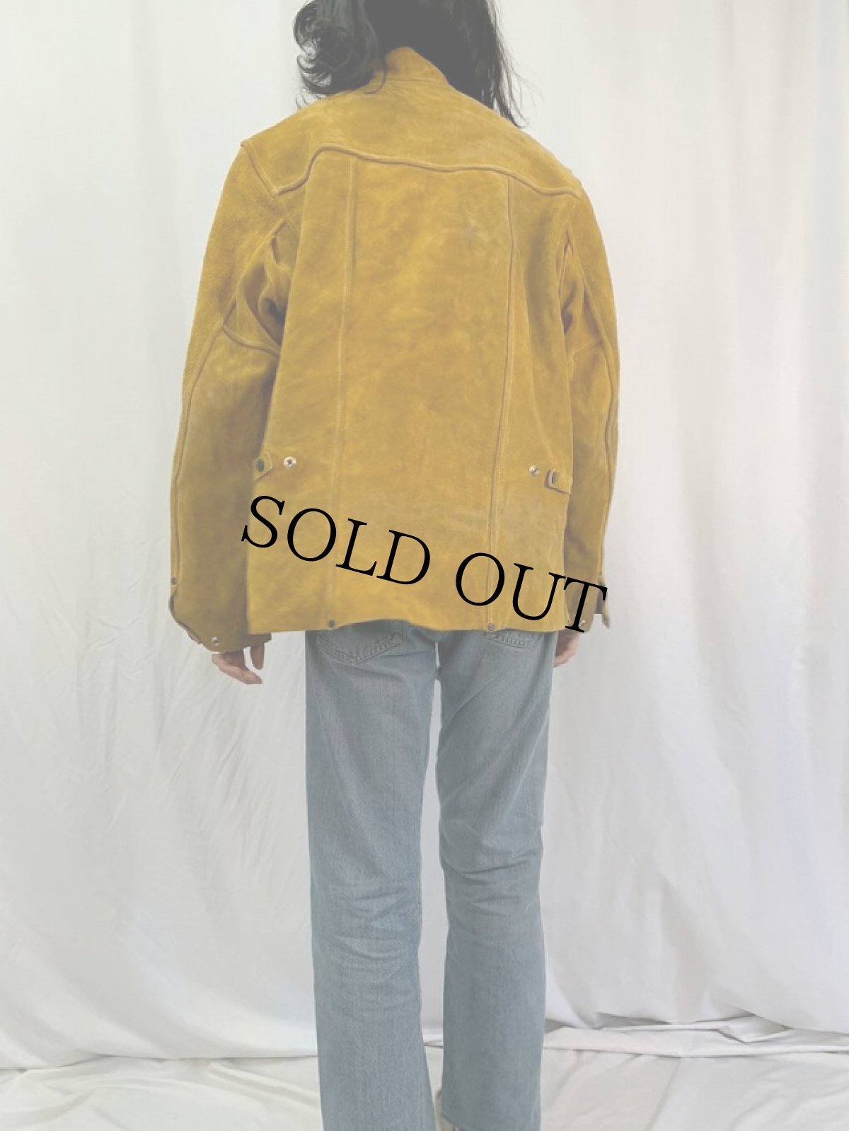 画像4: "Airgas" ウェルダーズスエードジャケット L (4)