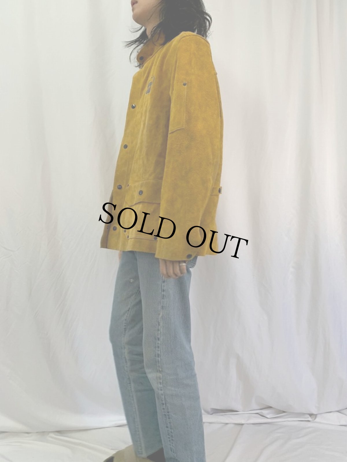 画像3: "Airgas" ウェルダーズスエードジャケット L (3)