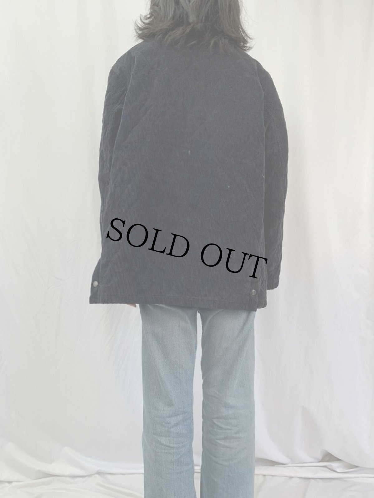 画像4: BURBERRY LONDON El Corte Ingl?s別注 コーデュロイキルティングジャケット SIZE 4 (4)