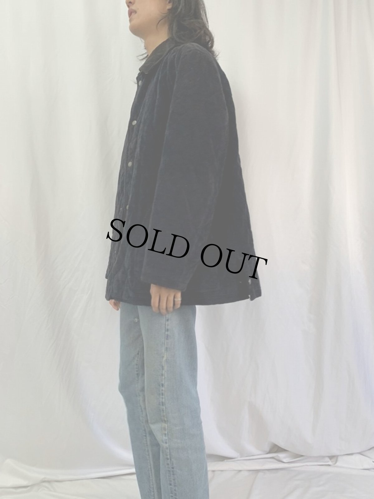 画像3: BURBERRY LONDON El Corte Ingl?s別注 コーデュロイキルティングジャケット SIZE 4 (3)