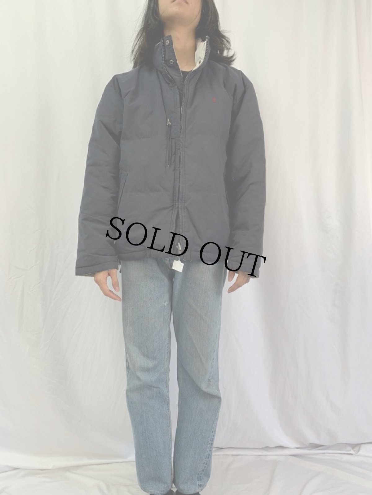 画像3: POLO SPORT Ralph Lauren 中綿入り リバーシブルジャケット BLACK M (3)