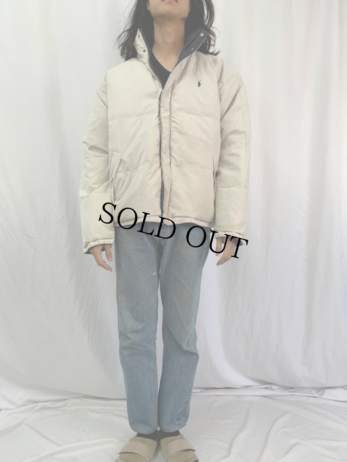 画像6: POLO SPORT Ralph Lauren 中綿入り リバーシブルジャケット BLACK M (6)