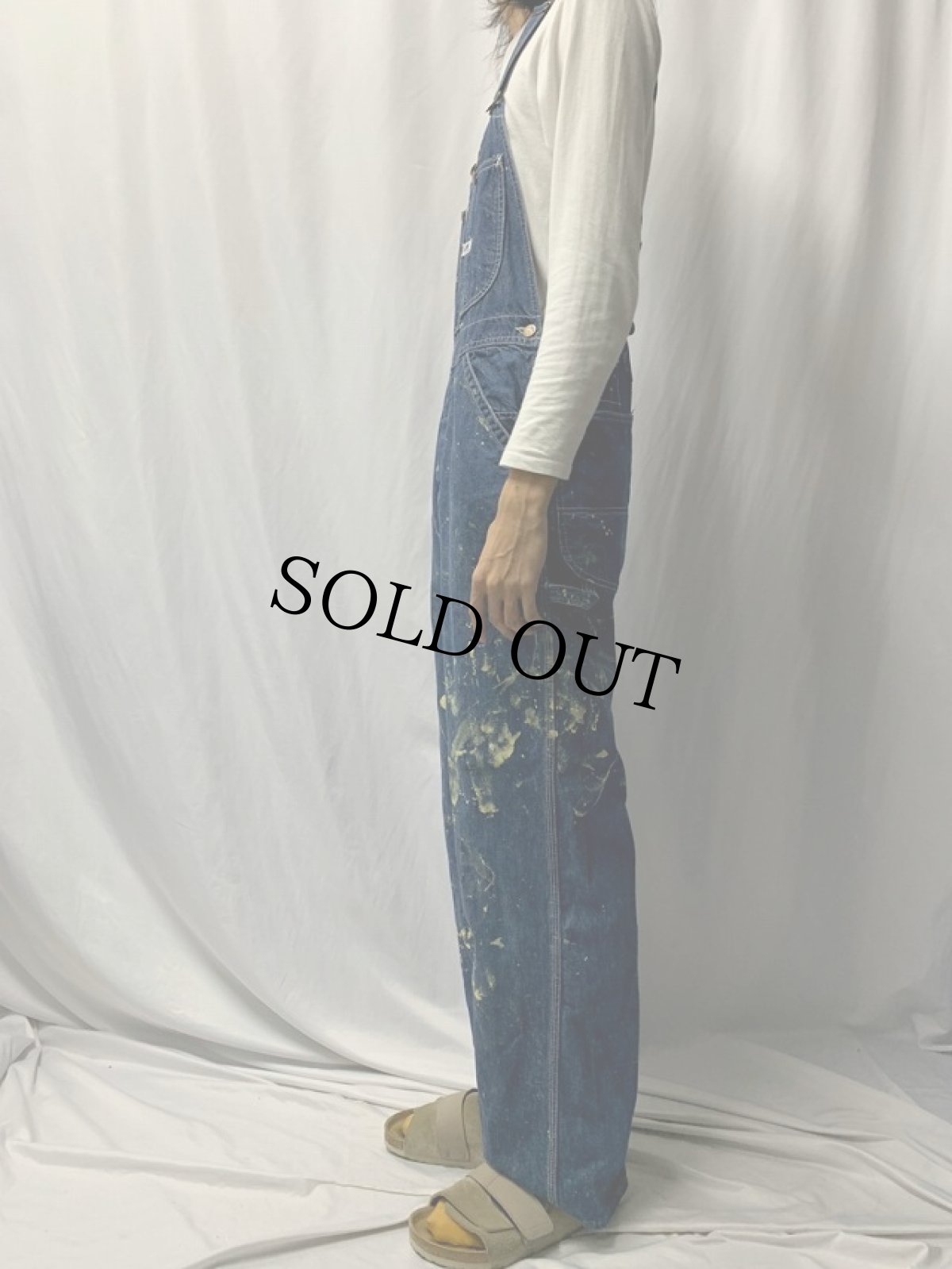 画像3: 50's Lee "JELT DENIM" ローバック デニムオーバーオール (3)