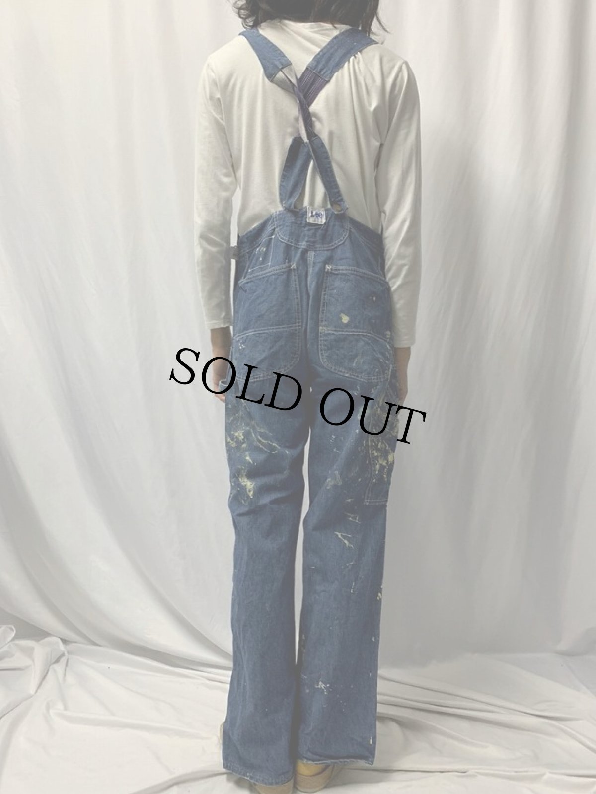 画像4: 50's Lee "JELT DENIM" ローバック デニムオーバーオール (4)