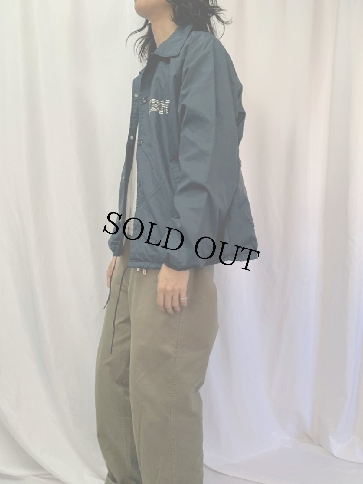 画像3: 90's IBM USA製 コンピューター企業 ロゴプリントコーチジャケット L (3)