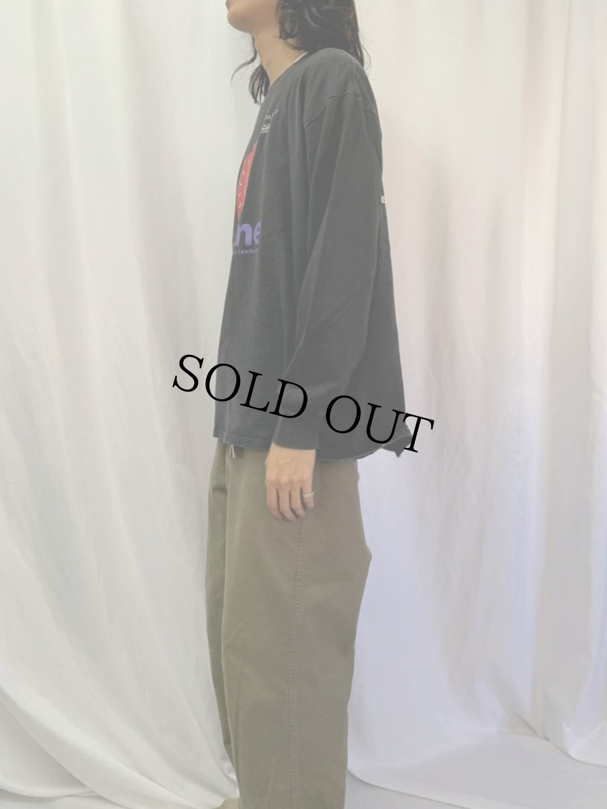 画像3: 90's JAVA USA製 "Java One" コンピューター企業 ロゴプリントロンT BLACK XL (3)