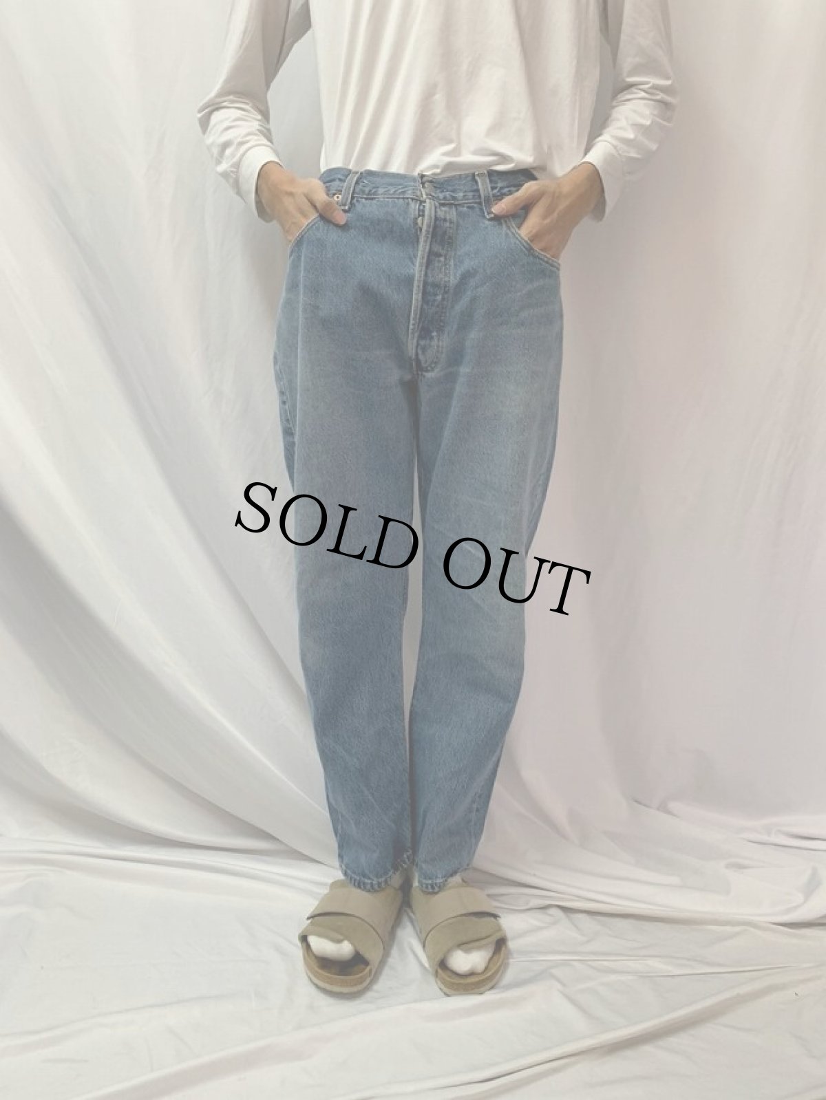 画像2: 90's Levi's 501 USA製 デニムパンツ W35 (2)