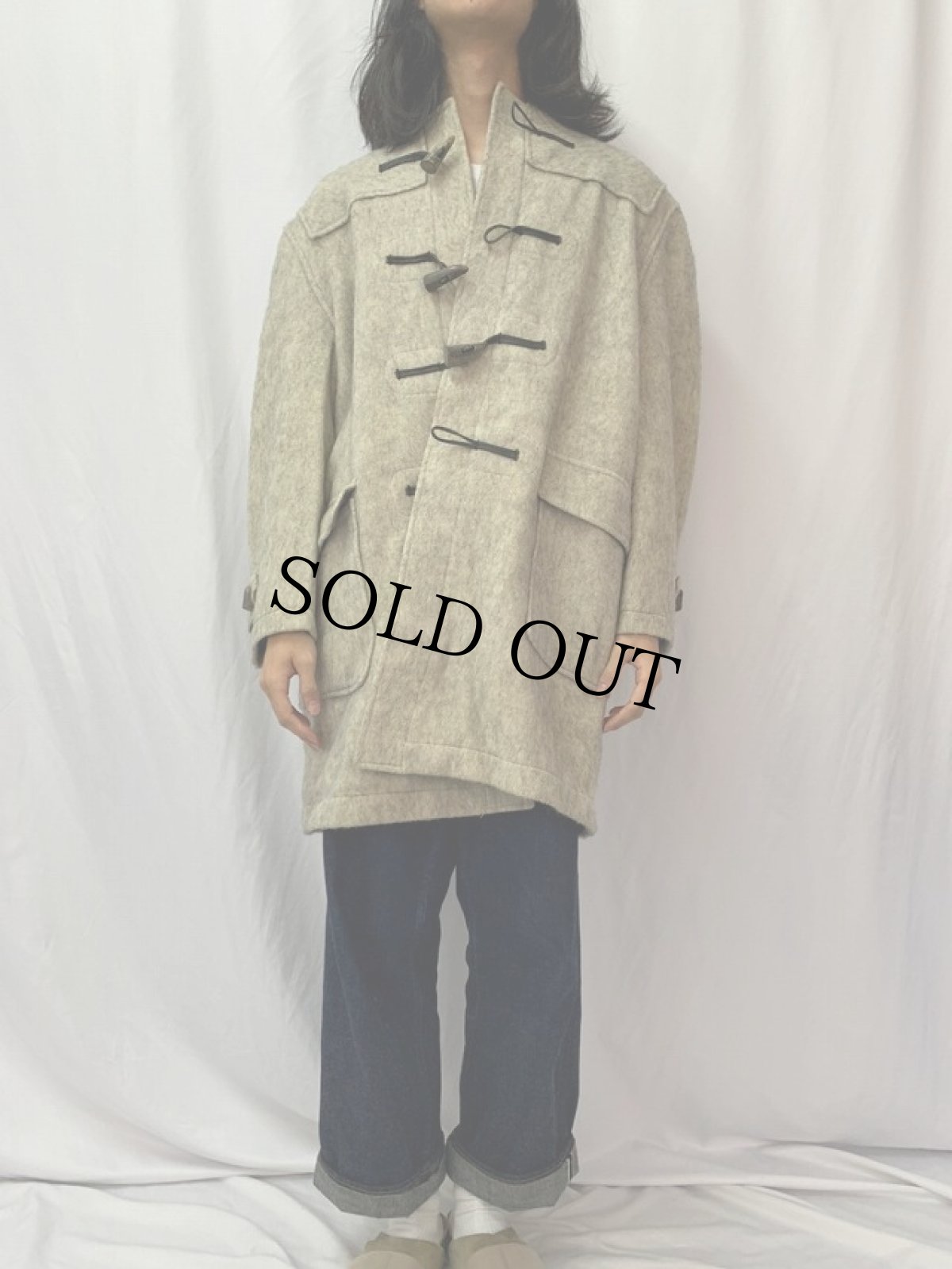 画像2: 70's〜 SAKS FIFTH AVENUE ENGLAND製  メルトンダッフルコート SIZE 40 (2)