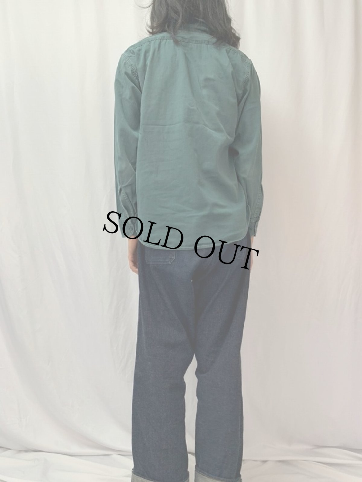 画像4: 60's BIG MAC "VAT DYED" マチ付き ワークシャツ (4)