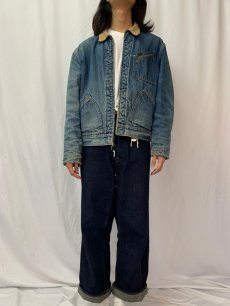 画像2: 70's Lee 191-LB USA製 内キルティング デニムジャケット SIZE 46 (2)