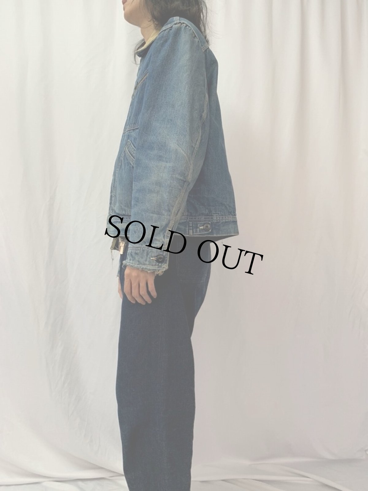 画像3: 70's Lee 191-LB USA製 内キルティング デニムジャケット SIZE 46 (3)