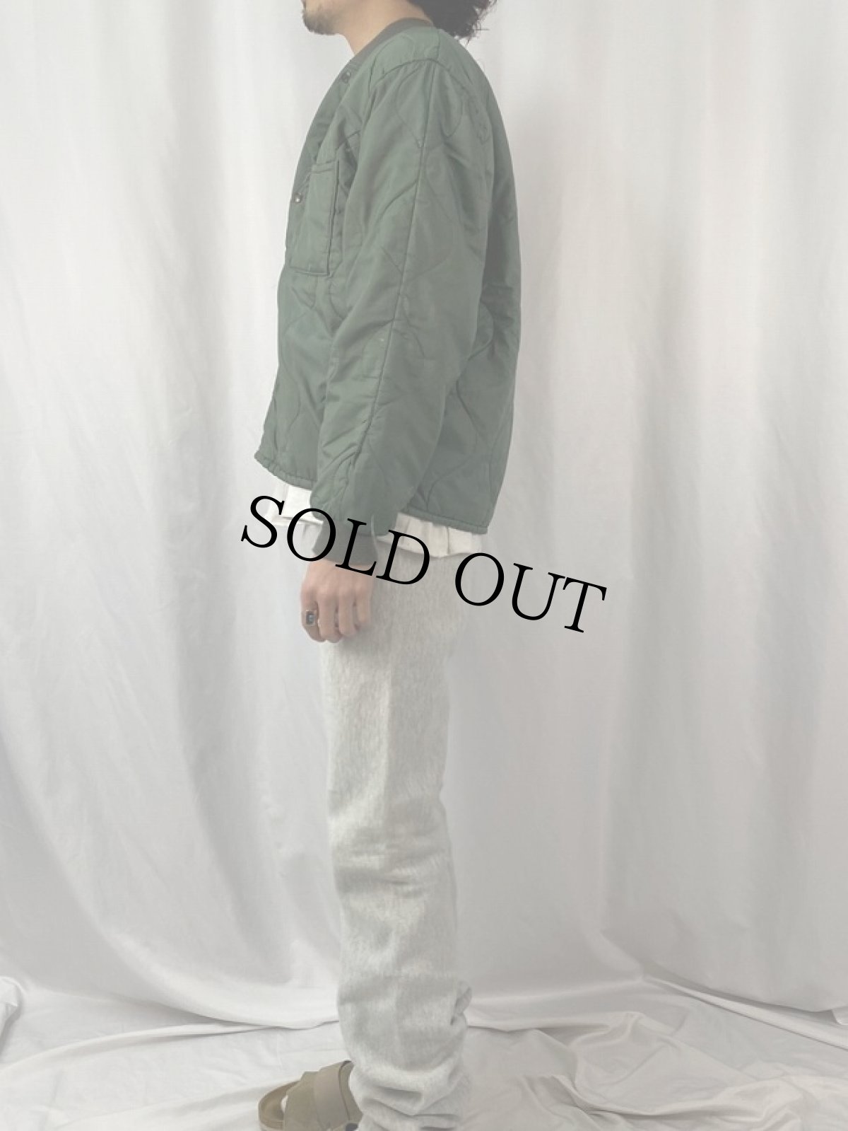 画像3: 70's U.S.AF CWU-9/P キルティングナイロンジャケット MEDIUM (3)