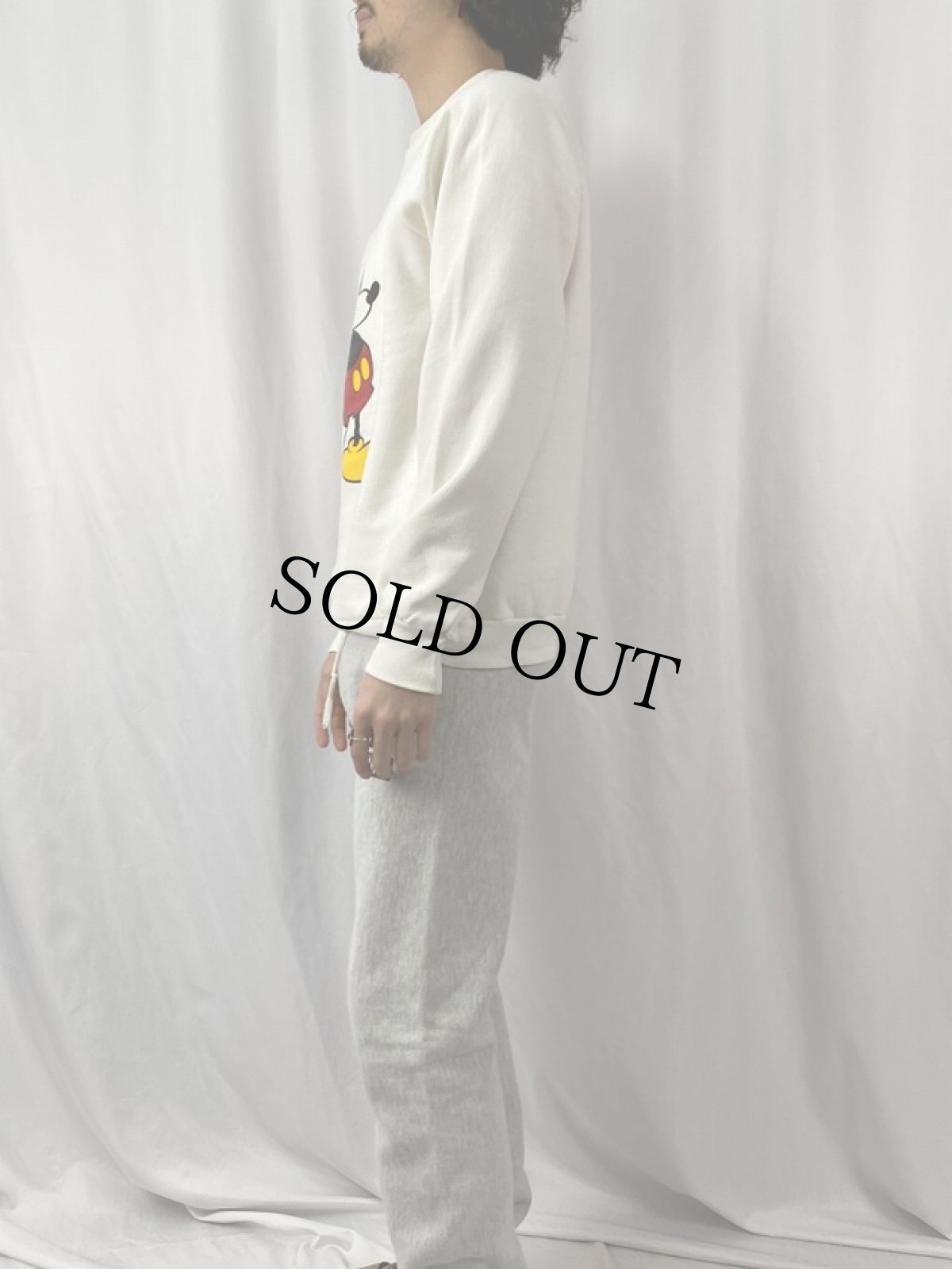 画像3: 90's Disney MICKEY MOUSE USA製 キャラクタープリントスウェット L (3)