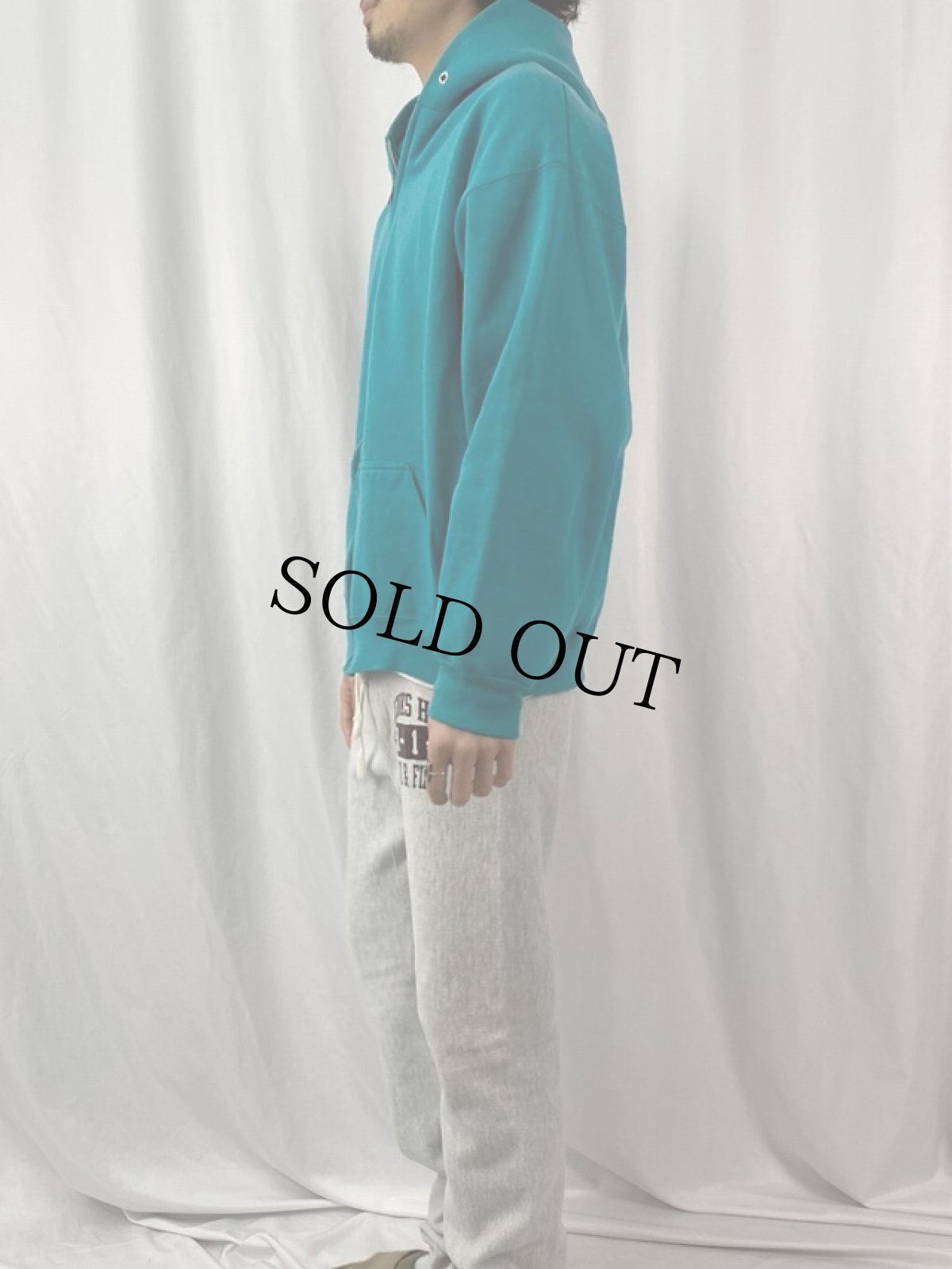 画像3: 90's TULTEX USA製 スウェットジップパーカー XL (3)