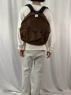 画像2: 90's EASTPAK USA製 レザーバックパック (2)