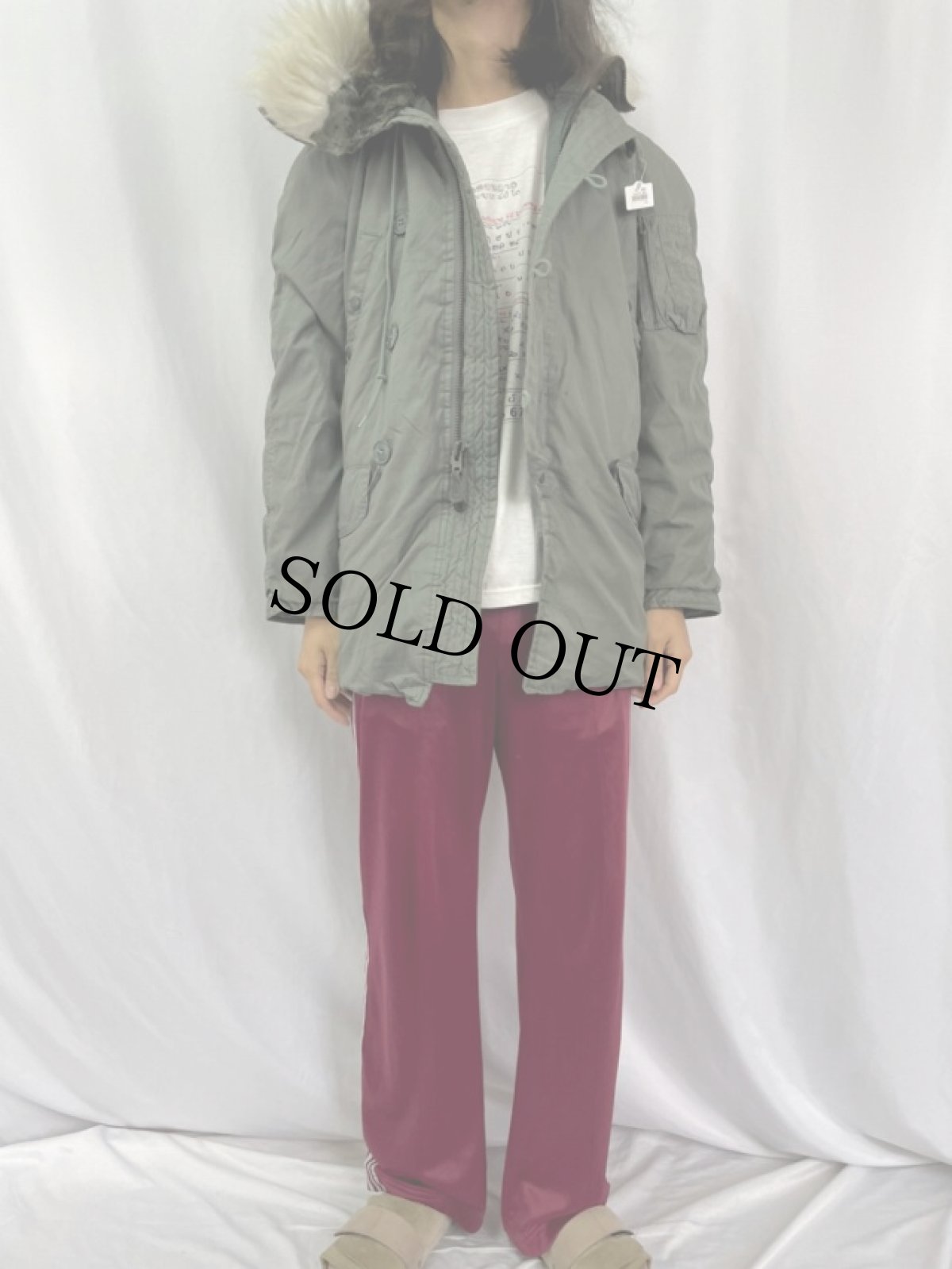 画像2: 80's U.S.AIR FORCE N-3B フライトジャケット X-SMALL (2)