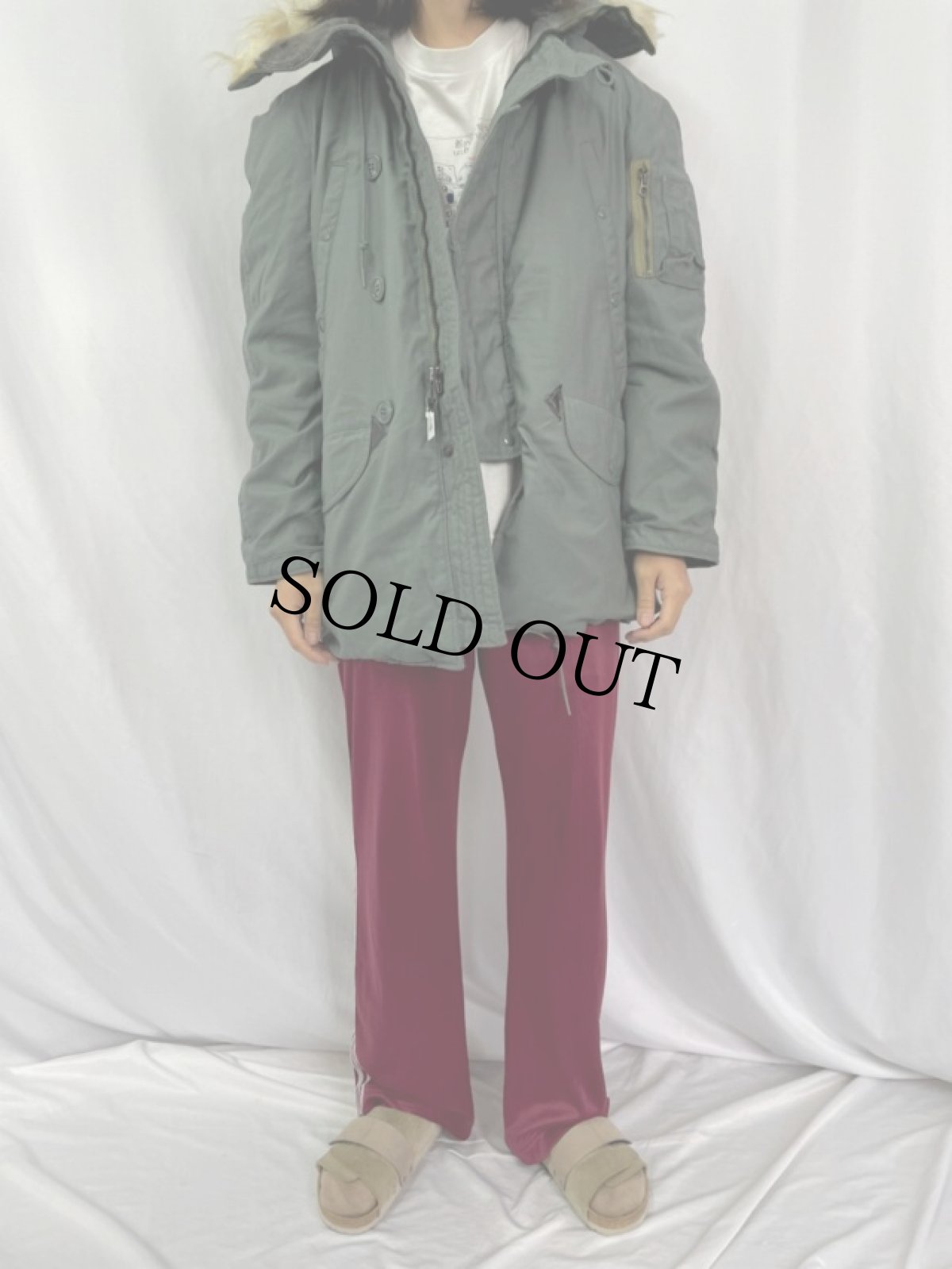 画像2: 80's U.S.AIR FORCE N-3B フライトジャケット (2)