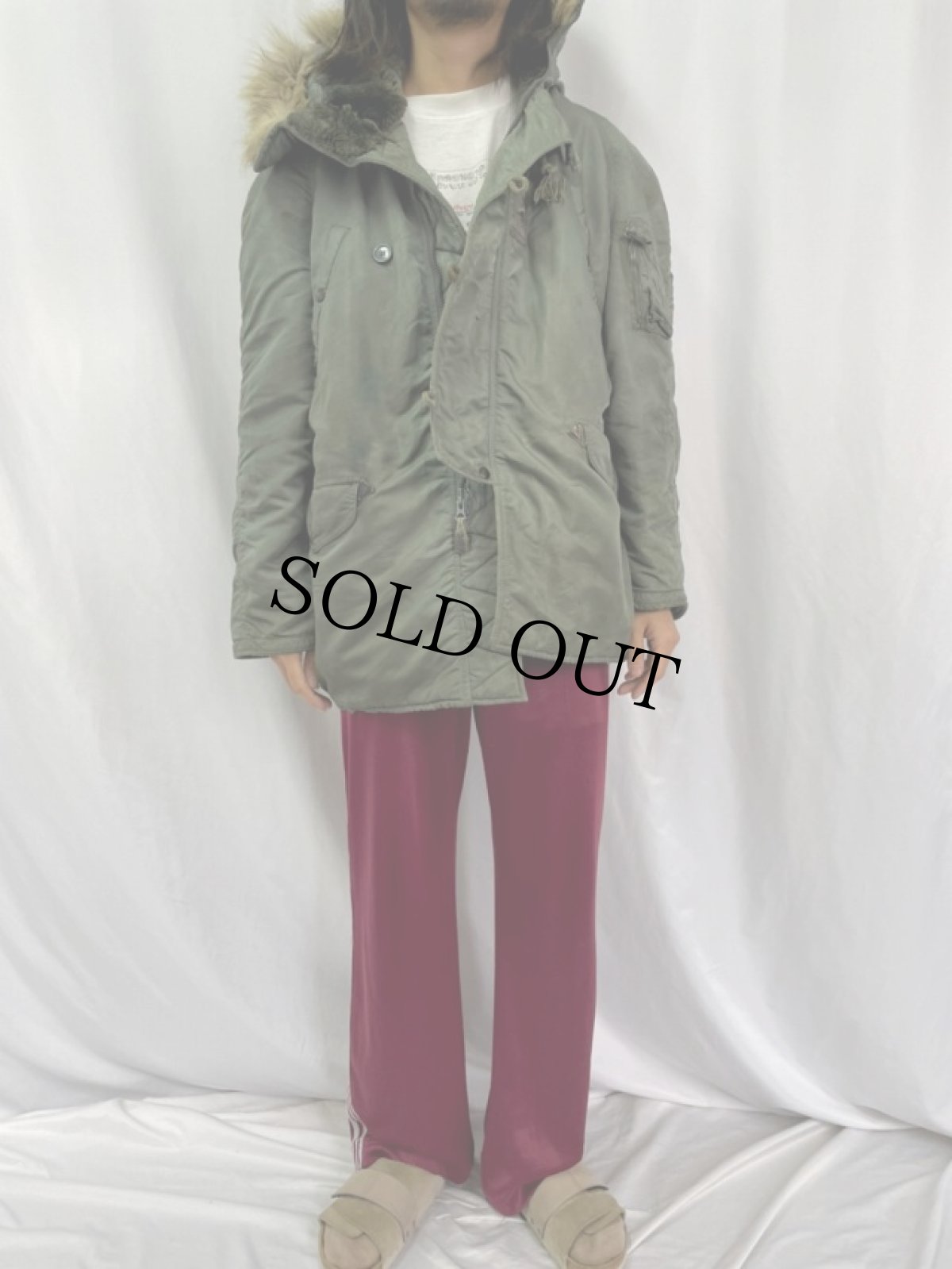 画像2: 50's U.S.AIR FORCE N-3B フライトジャケット MEDIUM (2)