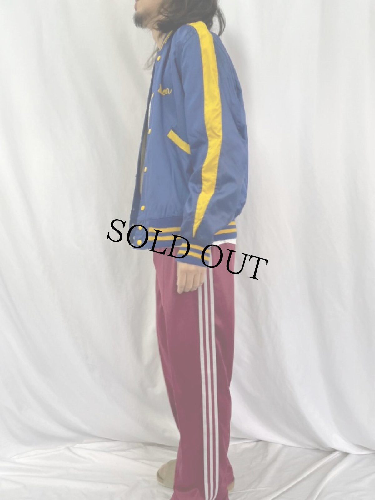 画像3: 60's BUTWIN "GERING FIRE DEPT." チェーン刺繍 サテンスタジャン SIZE 42 (3)