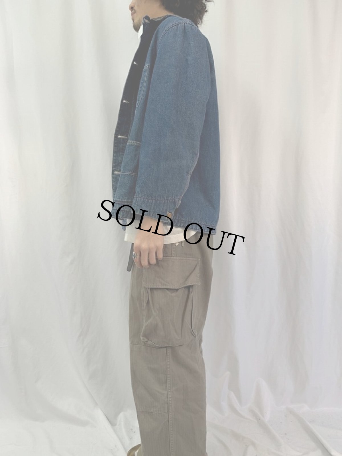 画像3: 60's BLUE BELL "QUALITY COAT" ブラケットライナー デニムカバーオール SIZE 40 (3)