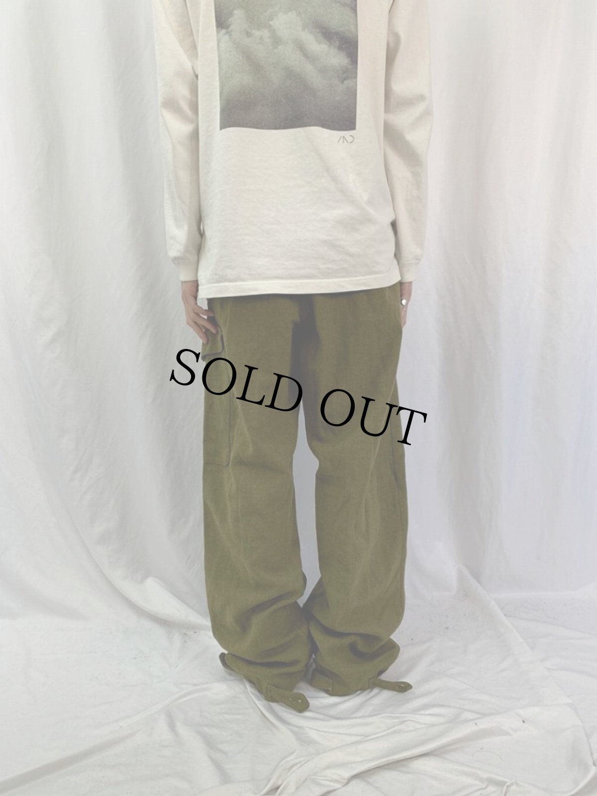 画像4: 50's オーストラリア軍 ウールカーゴパンツ W33 (4)