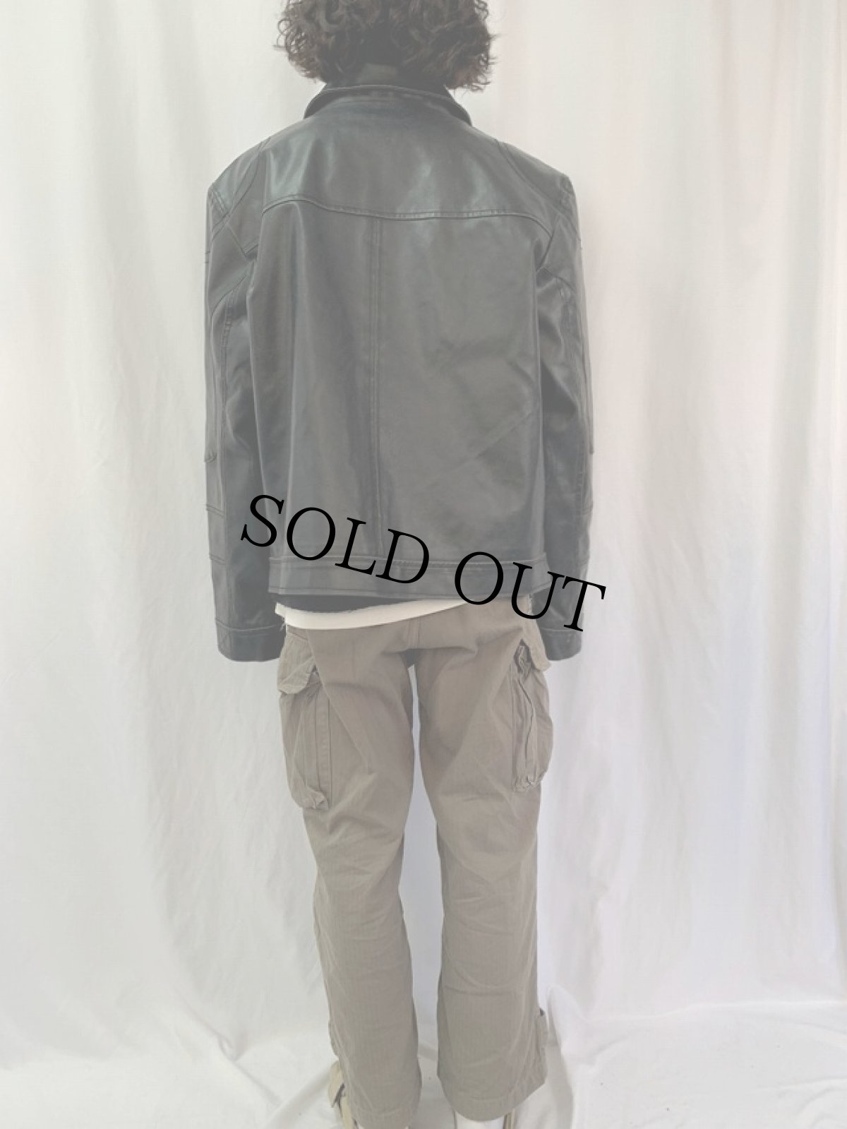 画像4: レザージャケット BLACK XL (4)