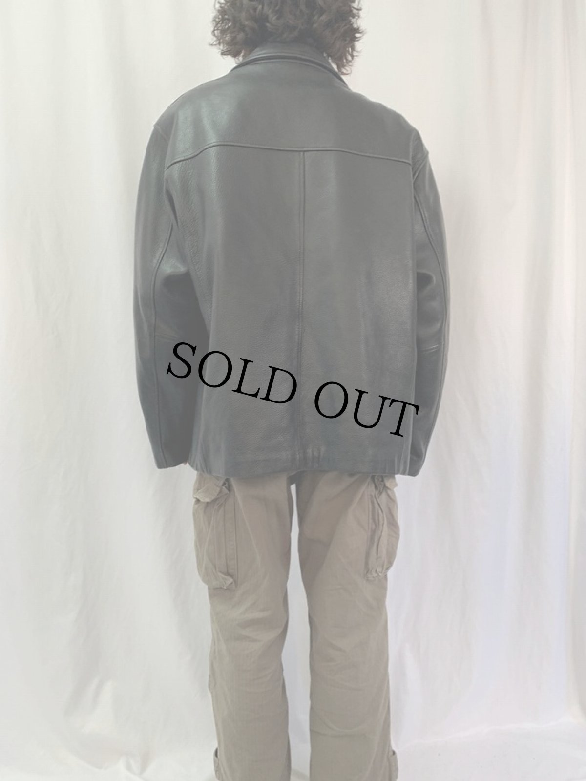 画像4: ライナー付き レザージャケット BLACK XL (4)