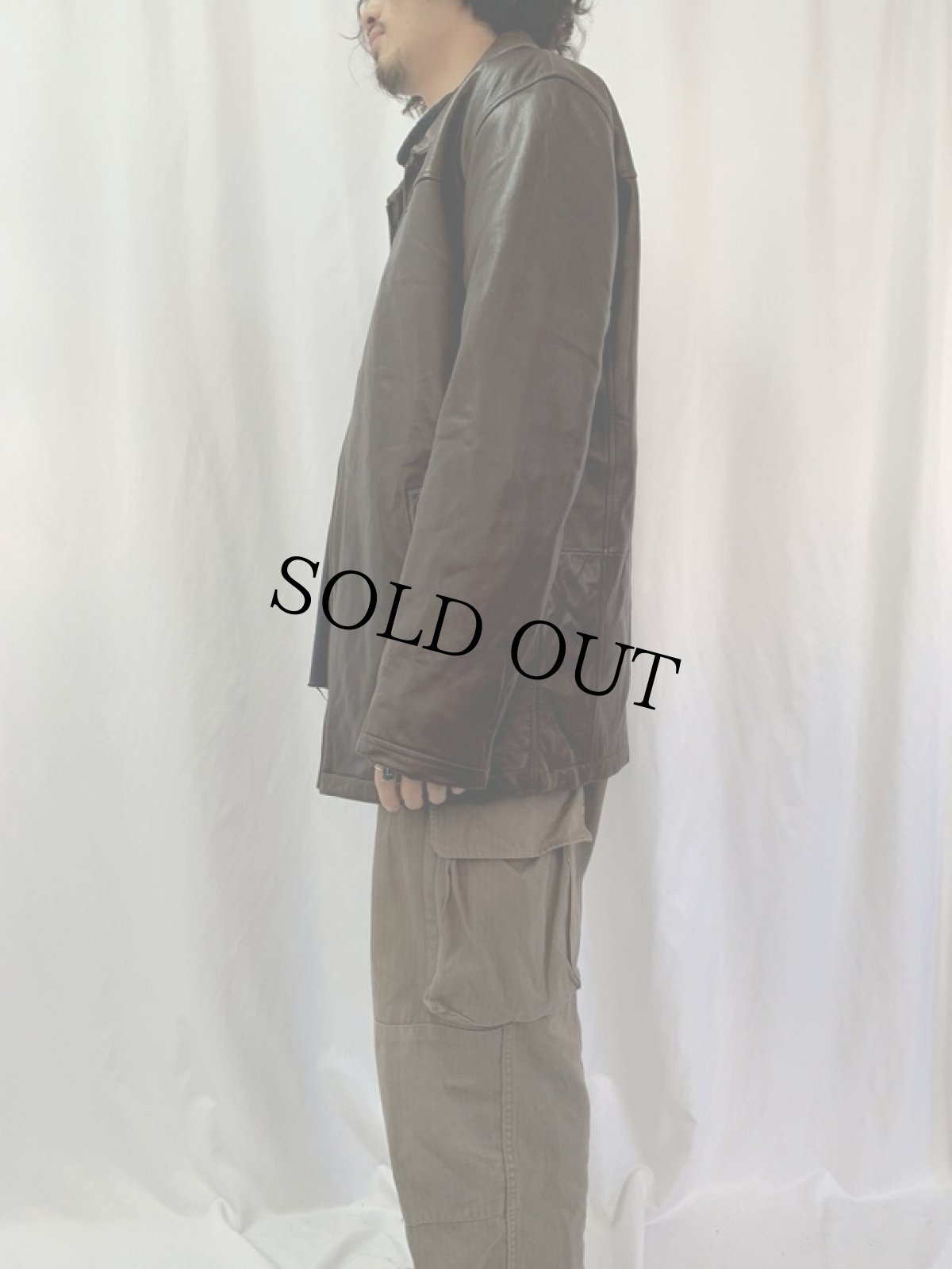 画像3: ライナー付き レザージャケット XL (3)